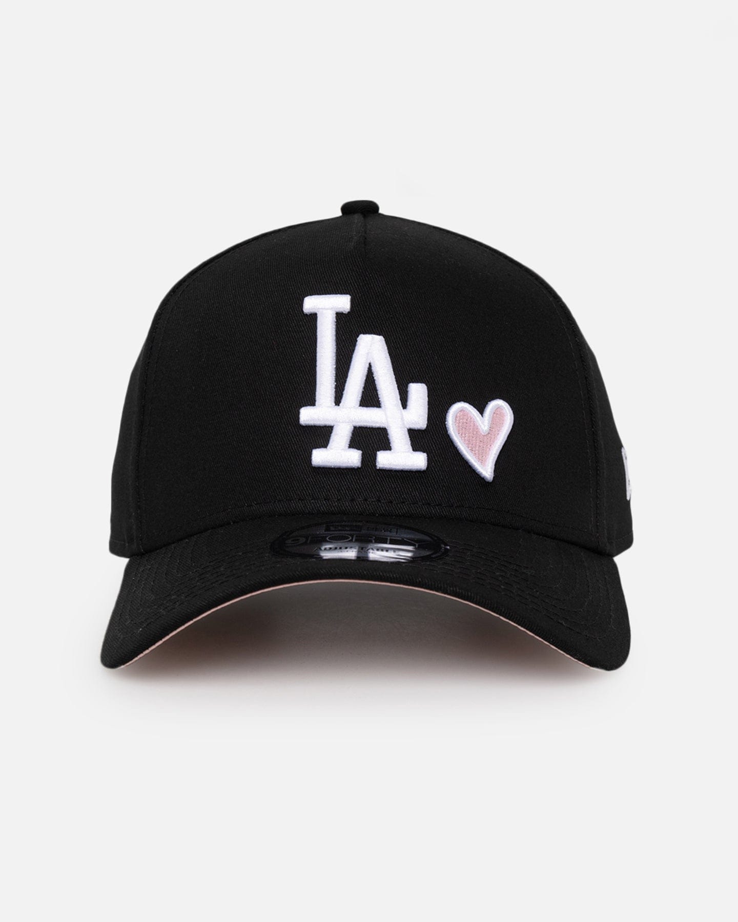 New Era Los Angeles Dodgers Pink Satin Hearts 9FORTY A - Frame Snapback Black/White