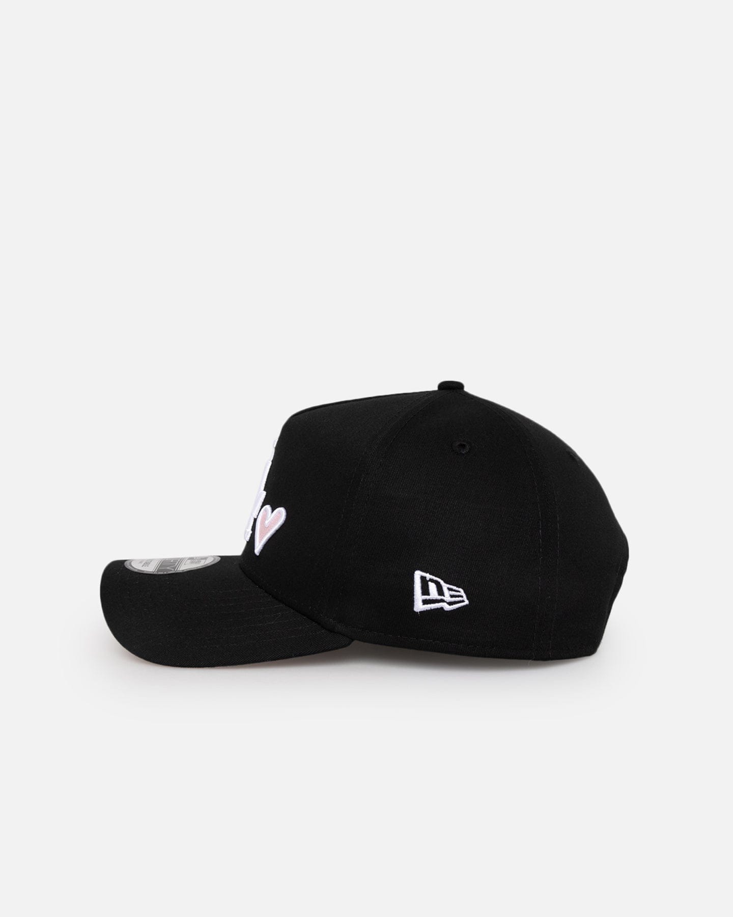 New Era Los Angeles Dodgers Pink Satin Hearts 9FORTY A - Frame Snapback Black/White