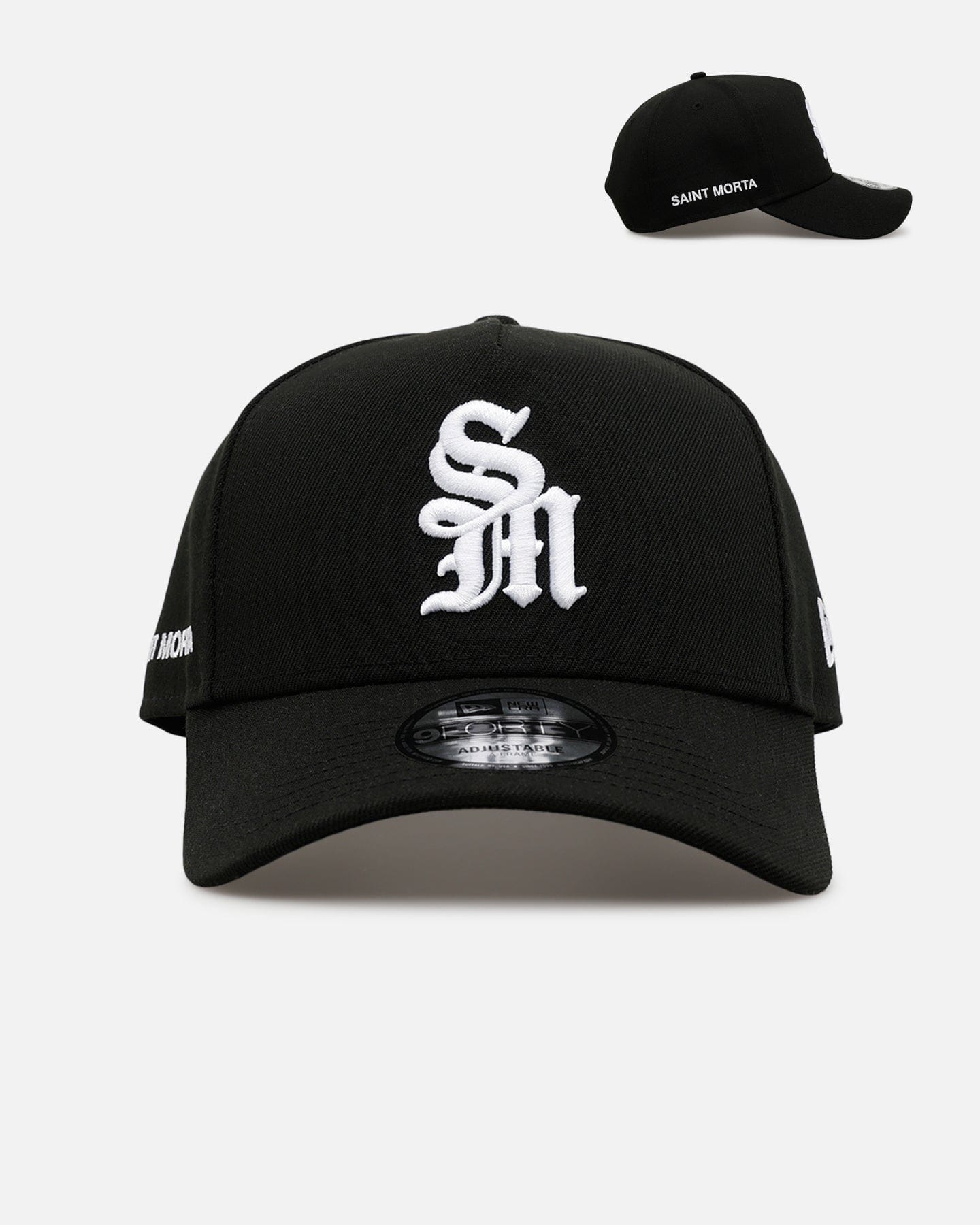 New Era Saint Morta x New Era Logo 9FORTY A - Frame Snapback Black