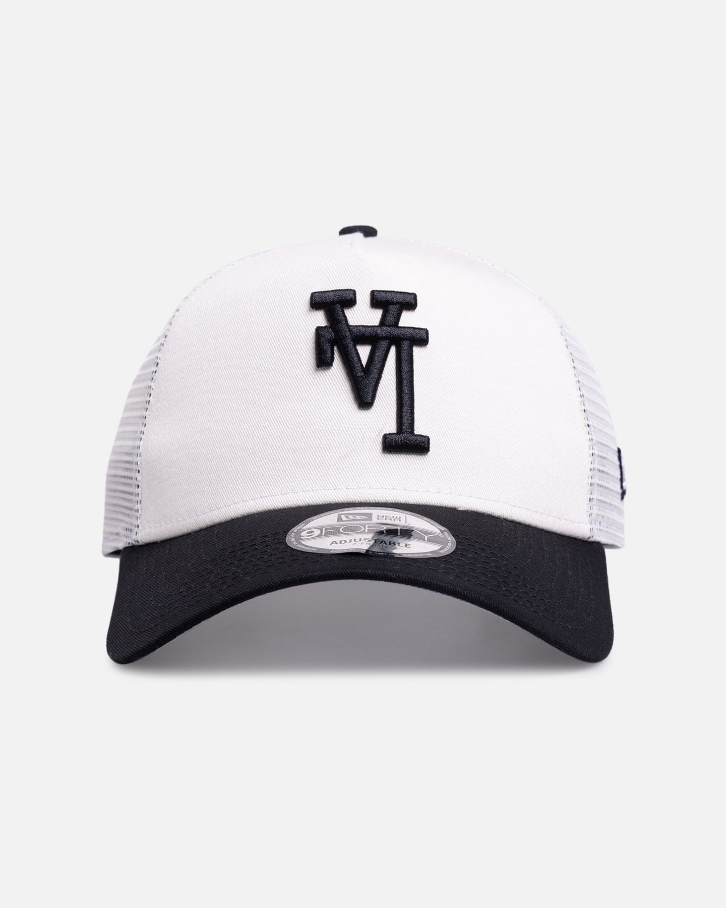 New Era Los Angeles Dodgers Upside Down Logo 9FORTY A - Frame Trucker Snapback White/Black