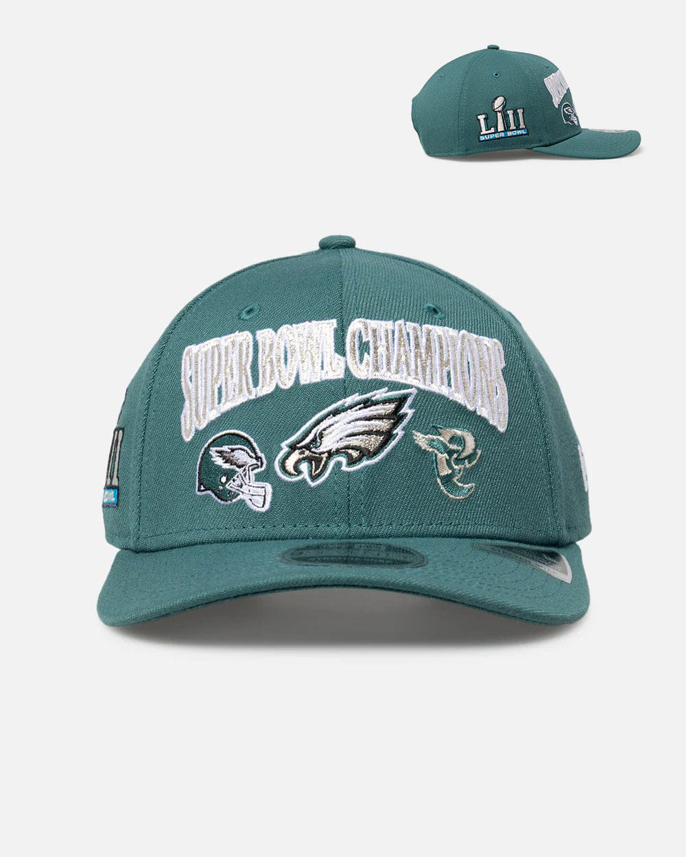 New Era Philadelphia Eagles Super Bowl Champs 9SEVENTY Stretch Snapback Official Team Colour