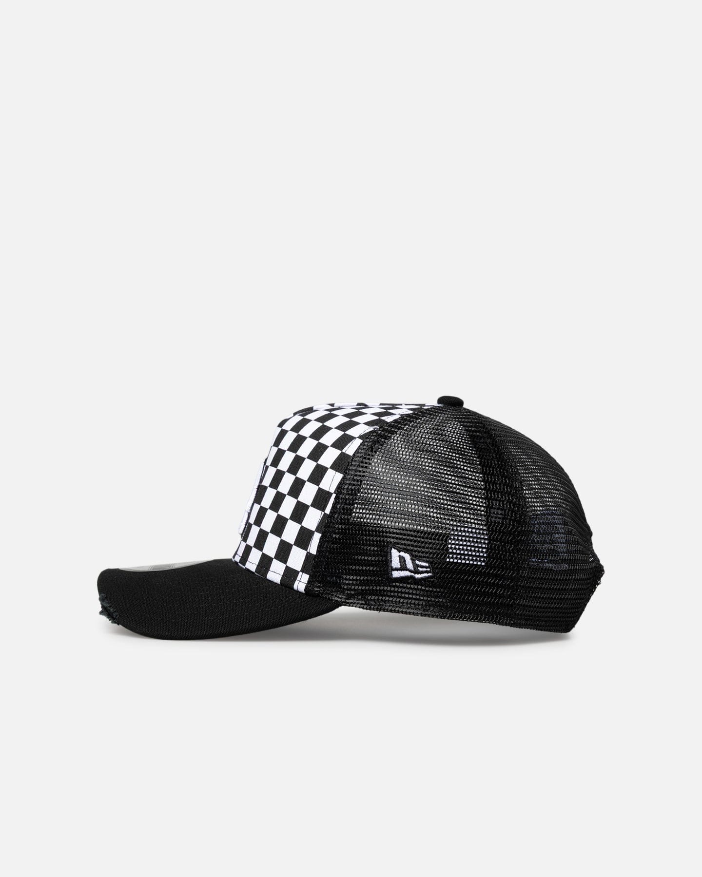 New Era Los Angeles Dodgers Checker Trucker 9FORTY A - Frame Trucker Snapback White