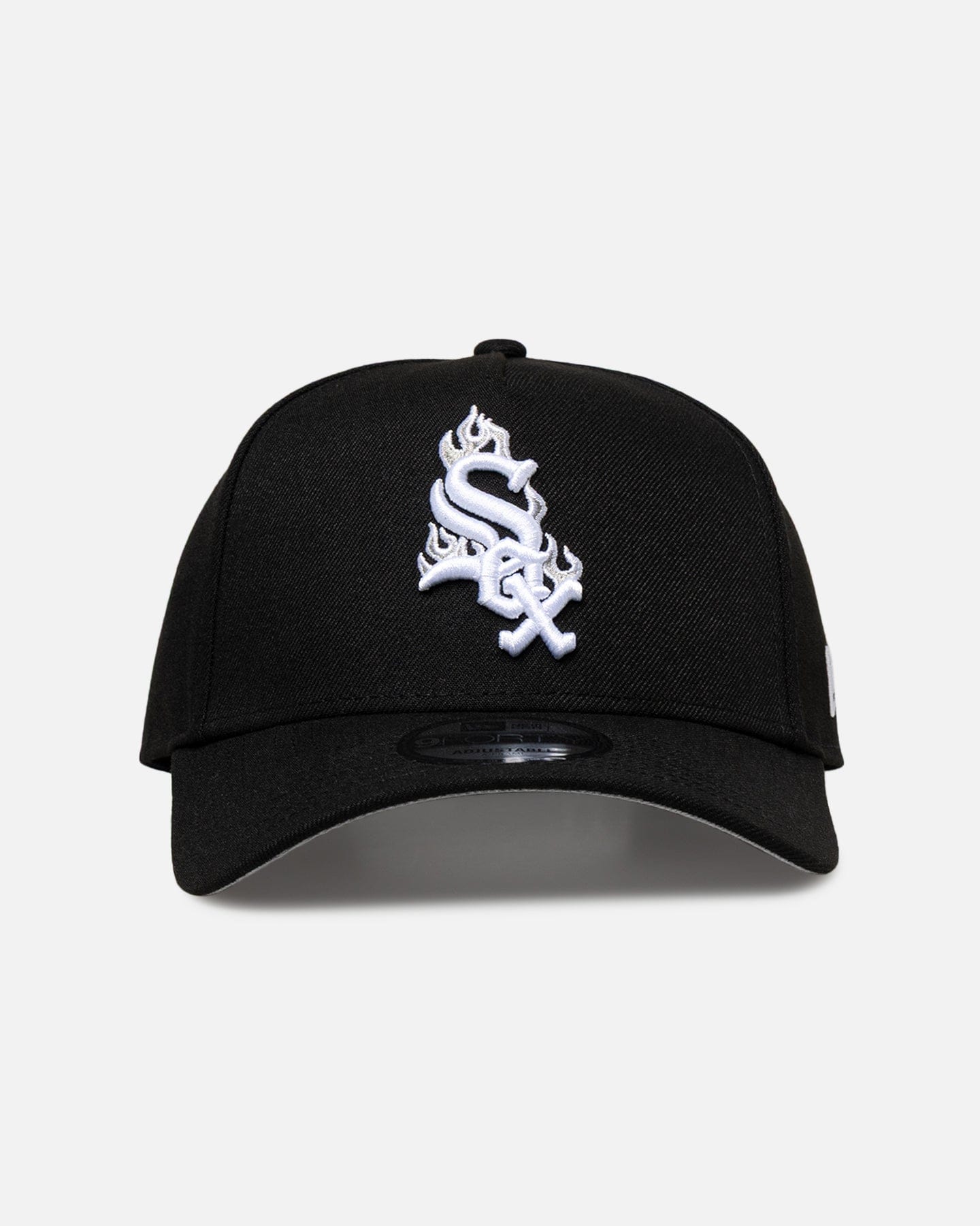 New Era Chicago White Sox Flame Logo 9FORTY A - Frame Snapback Black