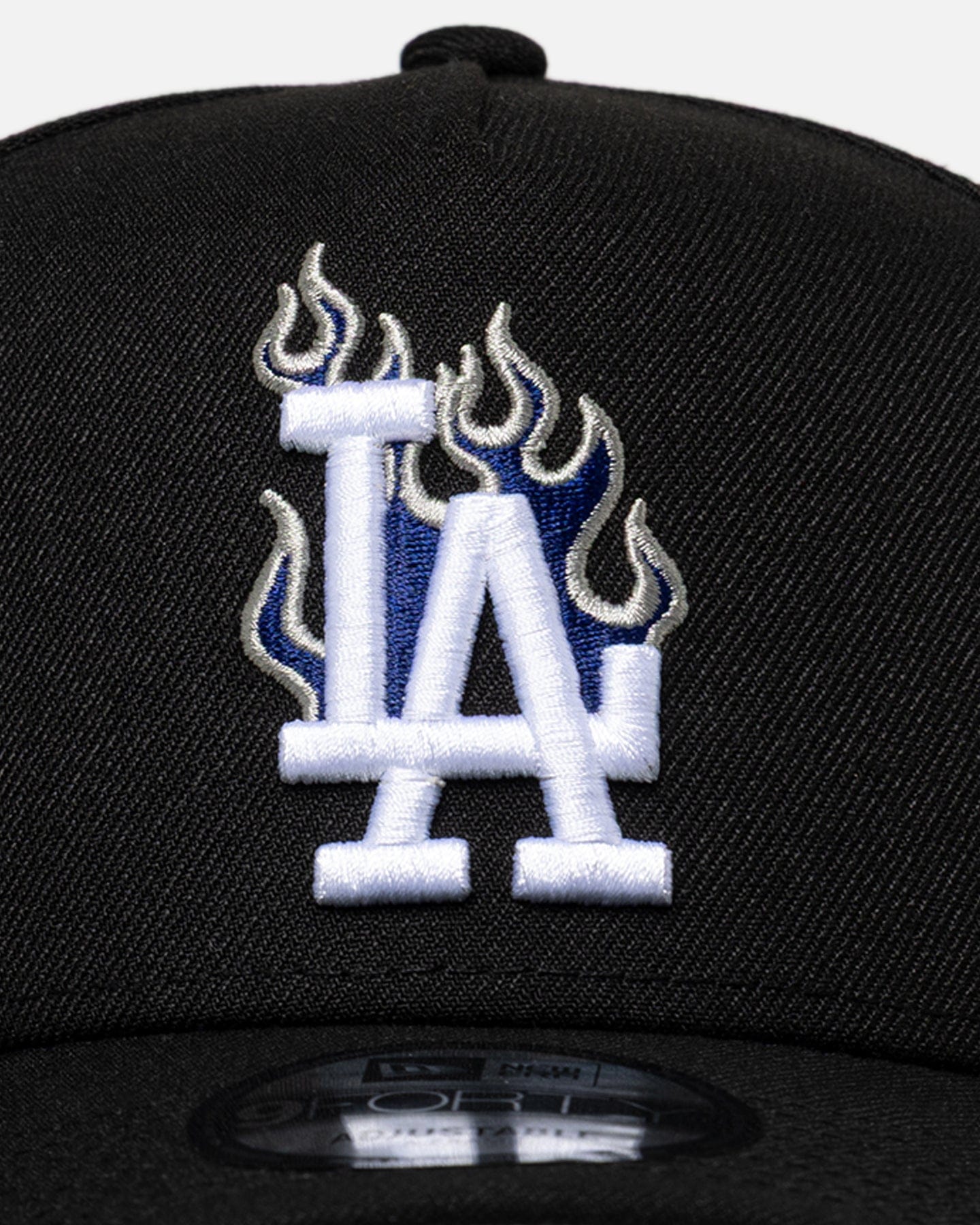 New Era Los Angeles Dodgers Flame Logo 9FORTY A - Frame Snapback Black