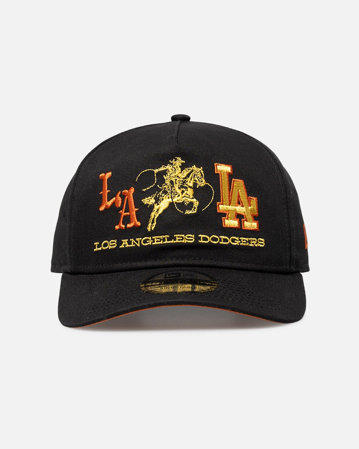 New Era Los Angeles Dodgers Western Rodeo 19TWENTY Snapback Black/Gold