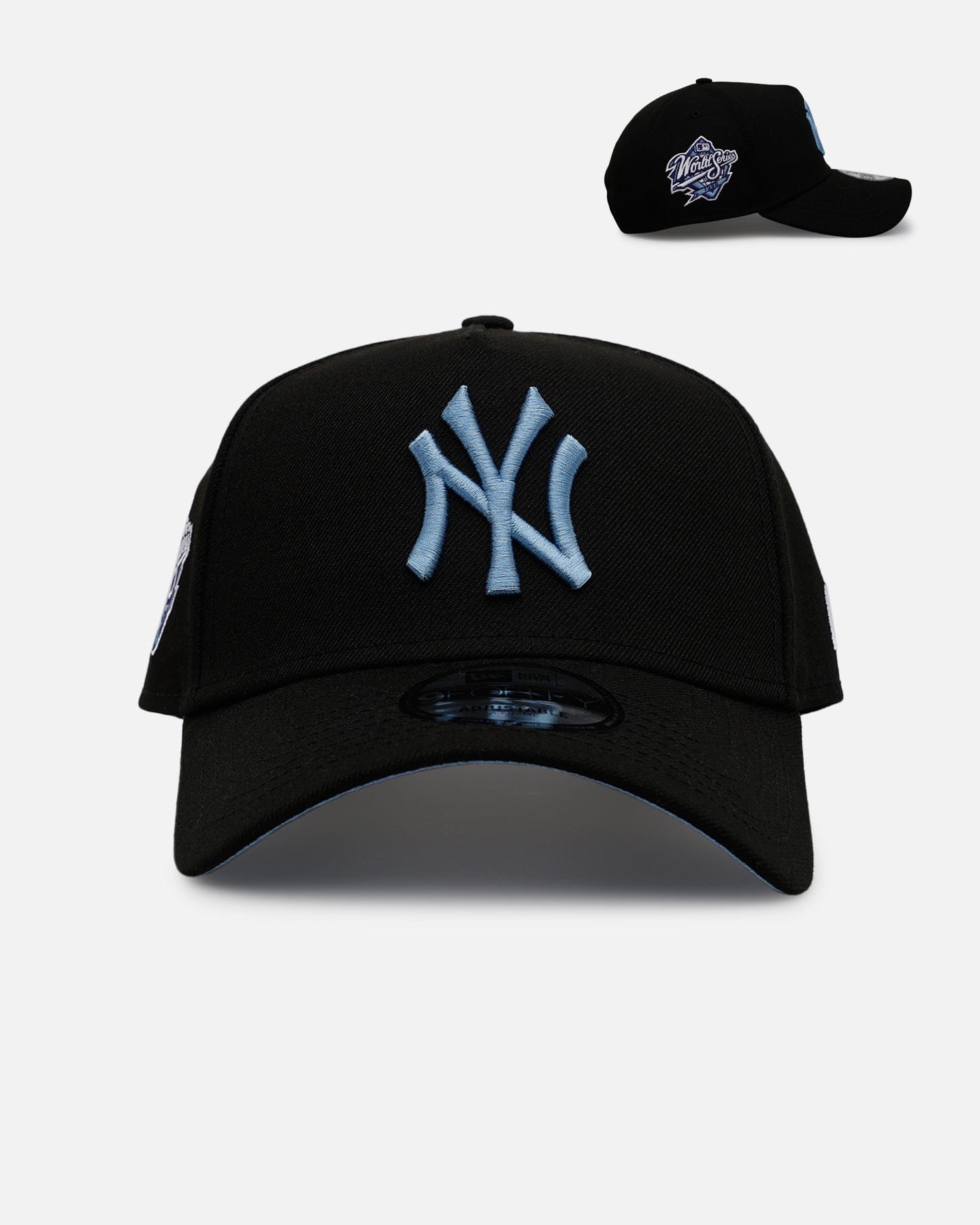 New Era New York Yankees Black And Sky Blue 9FORTY A - Frame Snapback Black/Sky Blue
