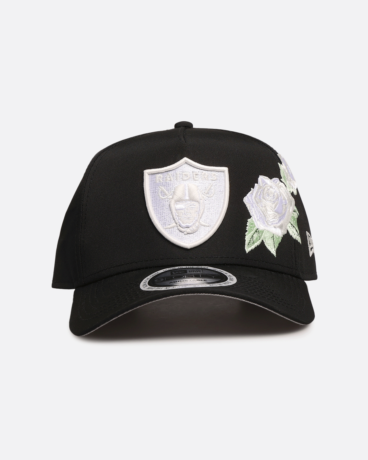 New Era Las Vegas Raiders Glow Rose 9FORTY A - Frame Snapback Black