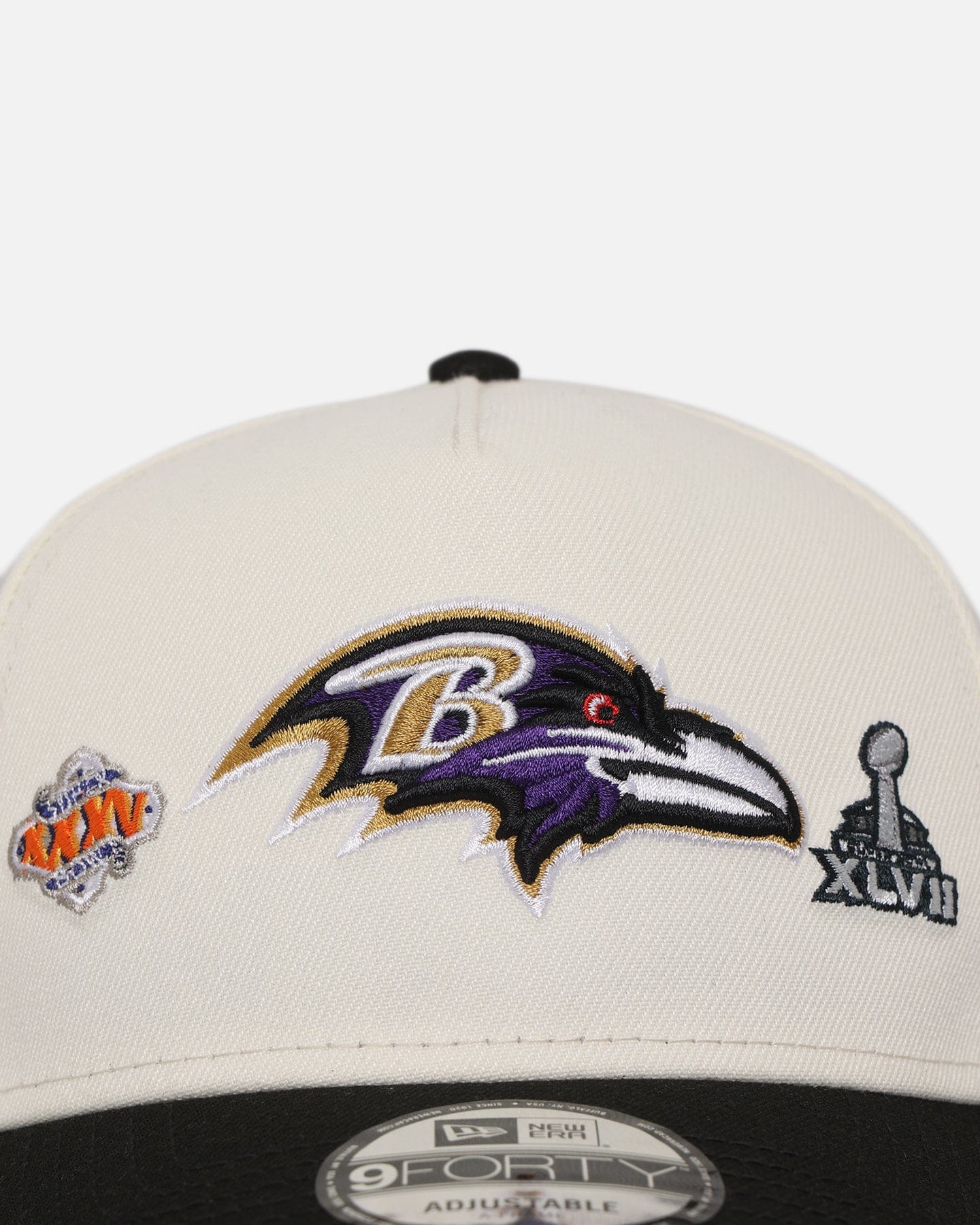 New Era Baltimore Ravens Super Bowl Logos 9FORTY A - Frame Snapback Chrome