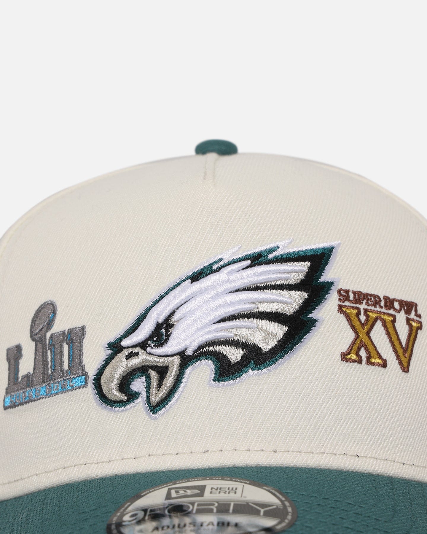 New Era Philadelphia Eagles Super Bowl Logos 9FORTY A - Frame Snapback Chrome