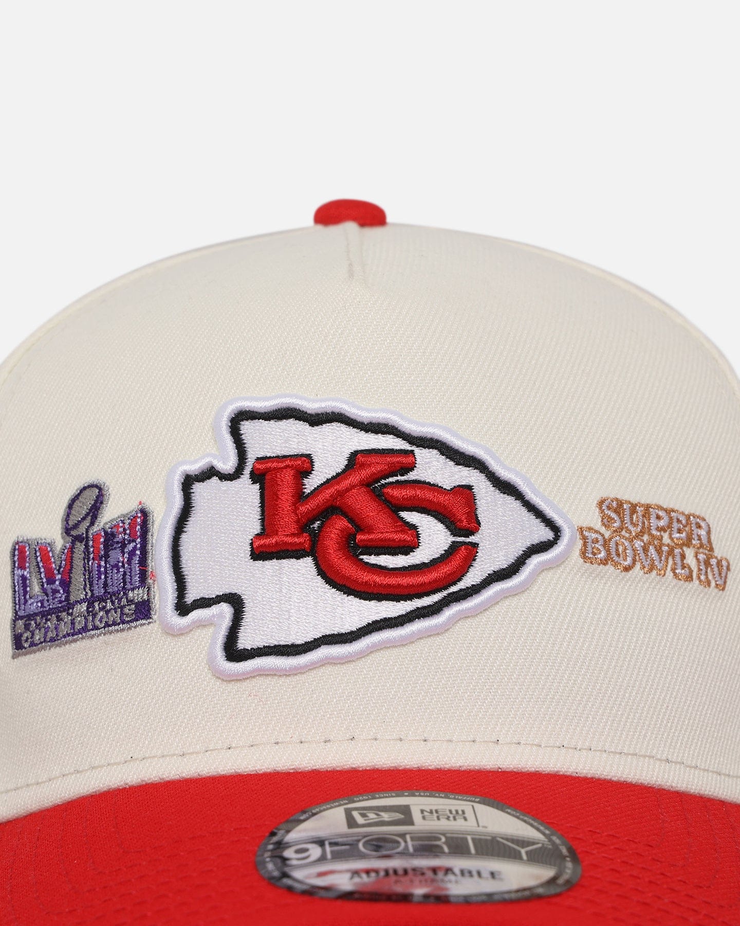 New Era Kansas City Chiefs Super Bowl Logos 9FORTY A - Frame Snapback Chrome