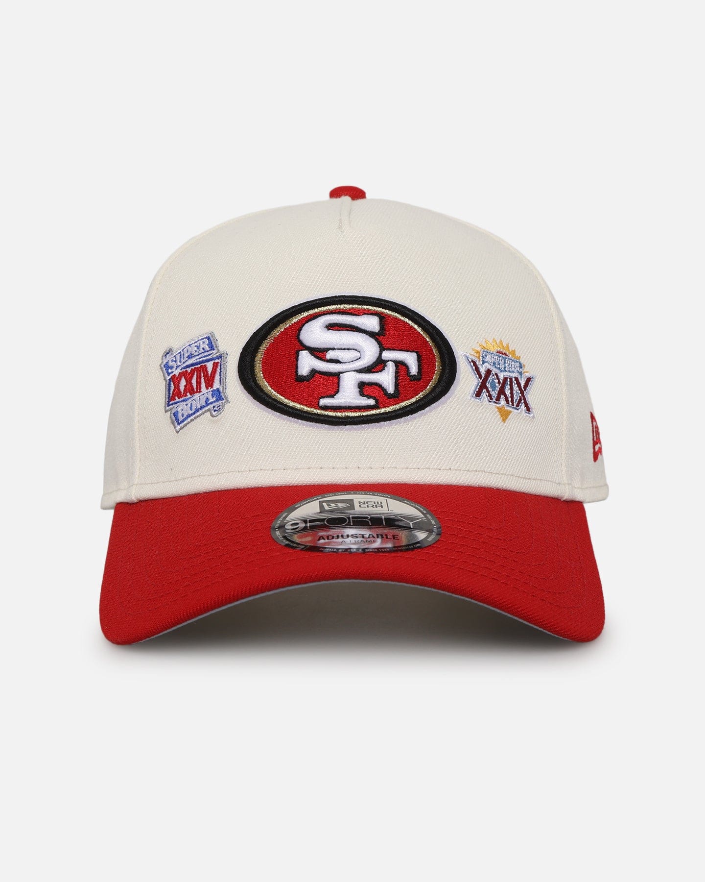 New Era San Francisco 49ers Super Bowl Logos 9FORTY A - Frame Snapback Chrome