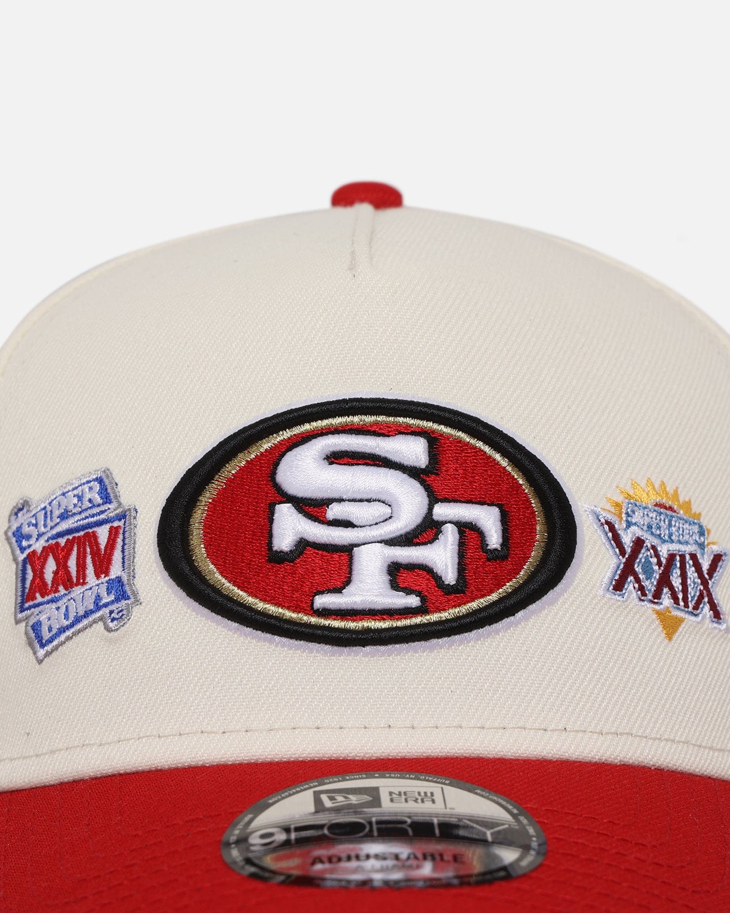 New Era San Francisco 49ers Super Bowl Logos 9FORTY A - Frame Snapback Chrome