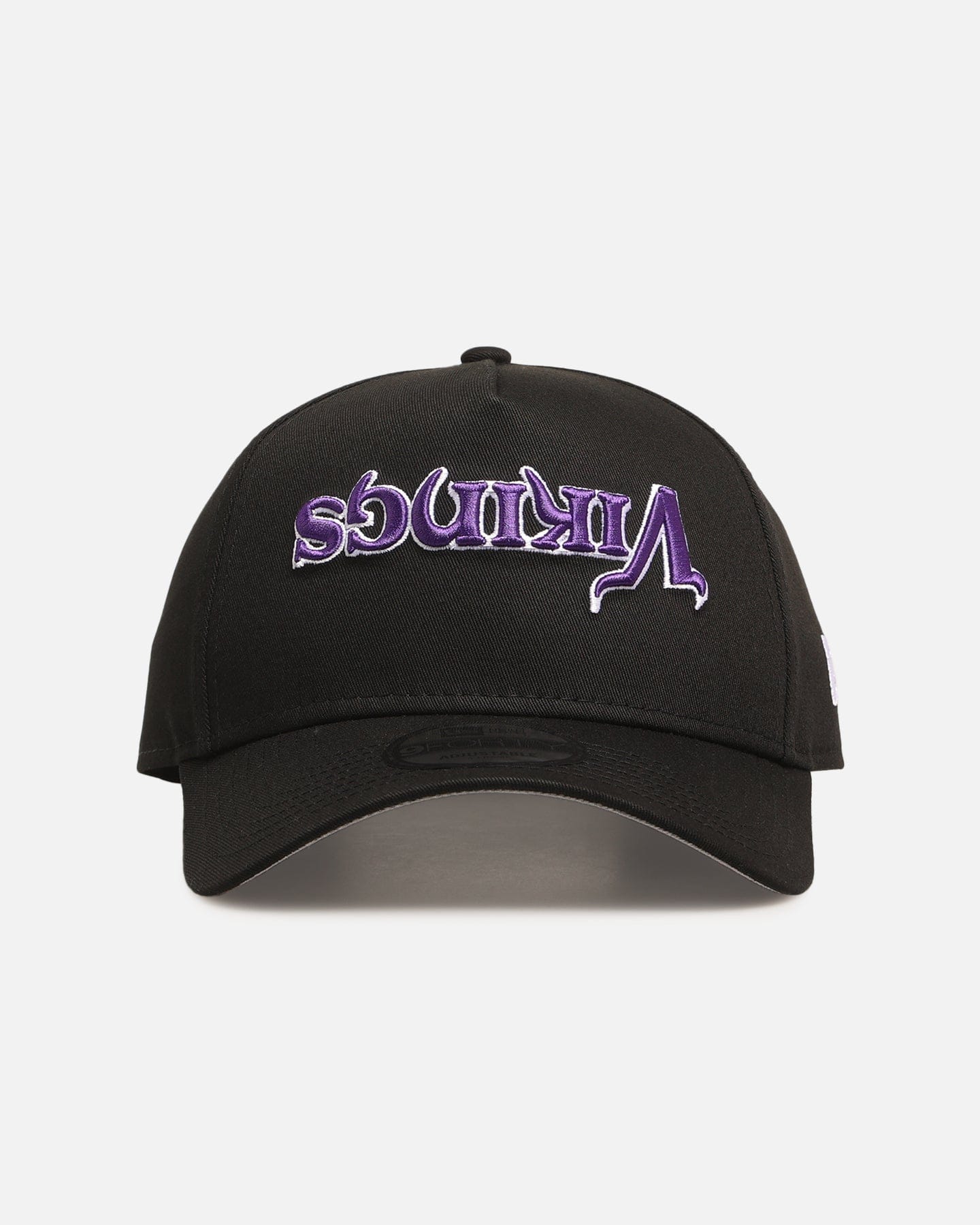 New Era Minnesota Vikings Upside Down Logo 9FORTY A - Frame Snapback Black