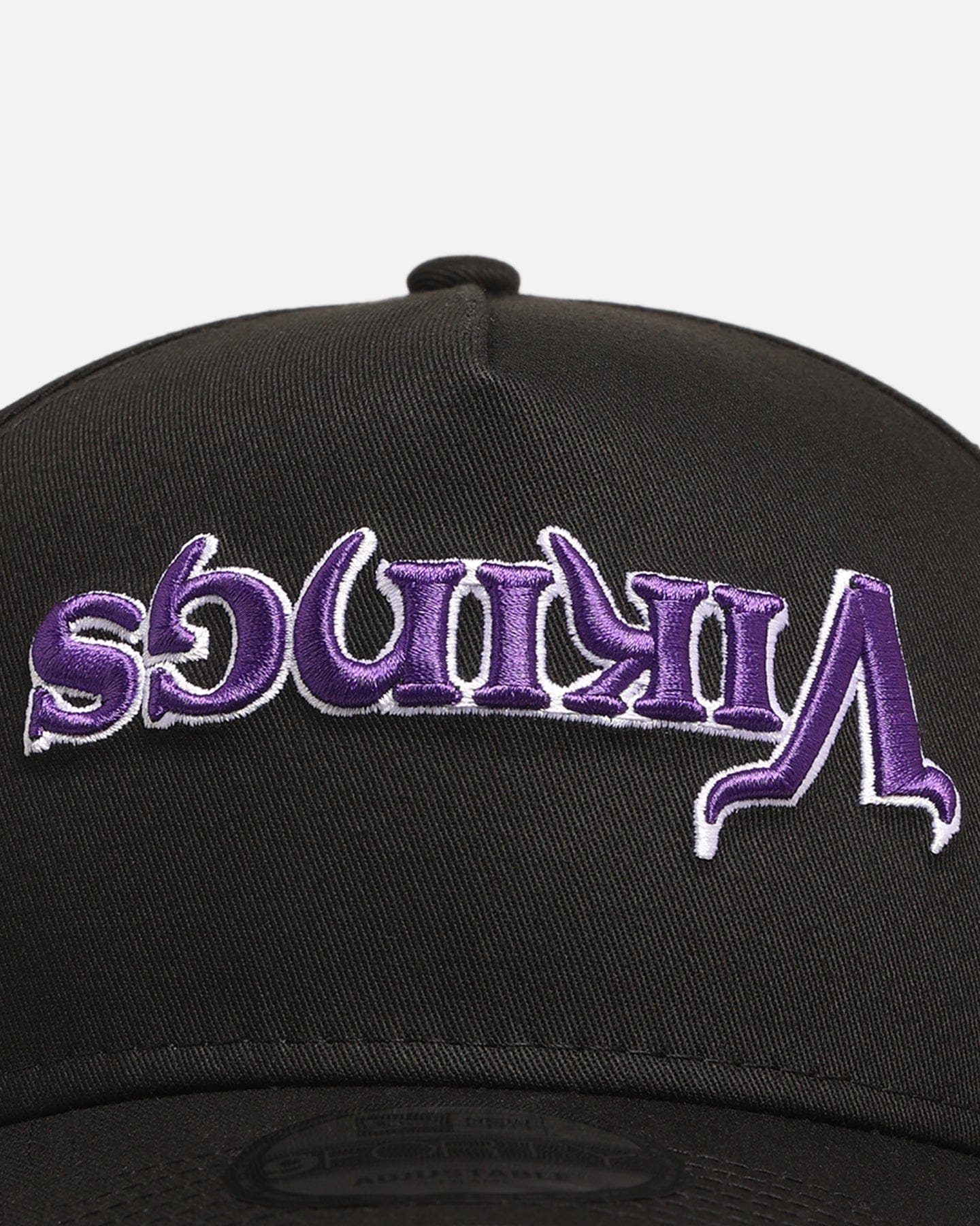 New Era Minnesota Vikings Upside Down Logo 9FORTY A - Frame Snapback Black