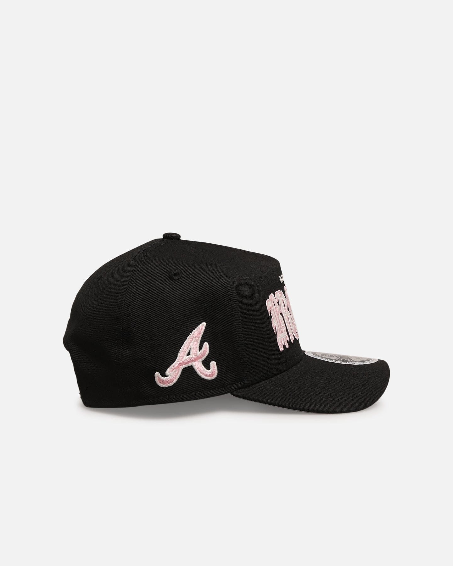 New Era Atlanta Braves Drip Glow Script 9FORTY A - Frame Snapback Black/Pink