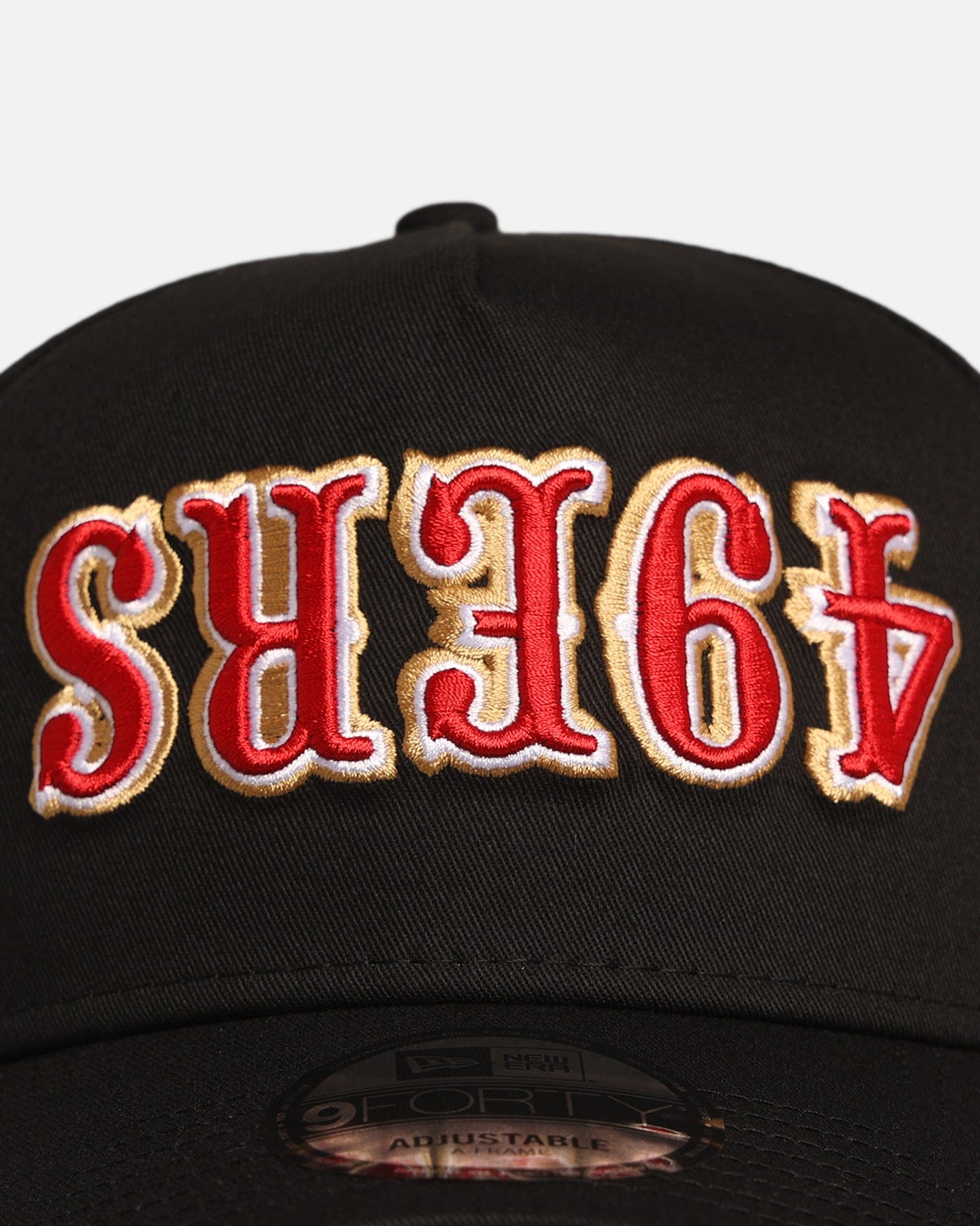 New Era San Francisco 49ers Upside Down Logo 9FORTY A - Frame Snapback Black