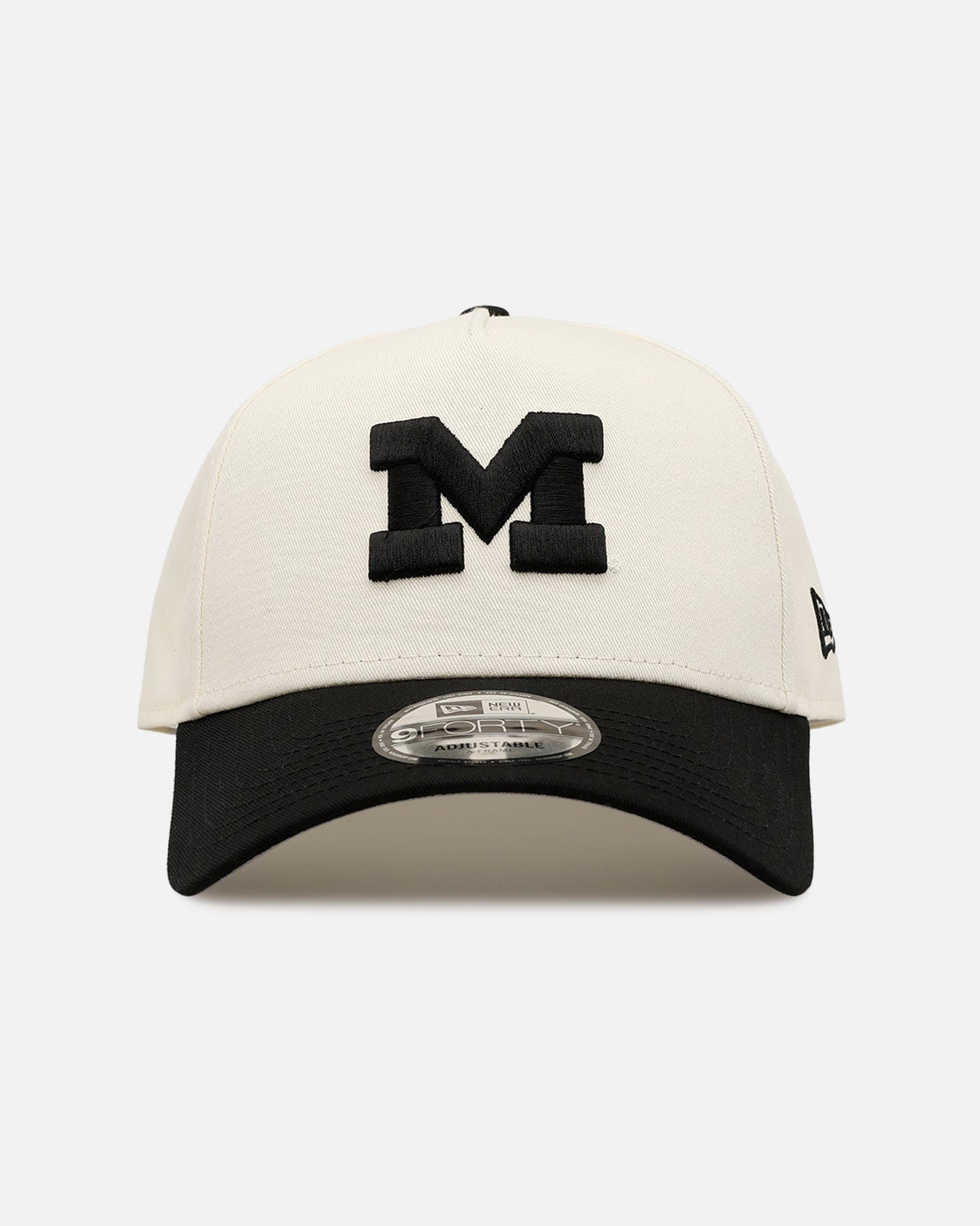 New Era Michigan Wolverines Football Easy Chrome Black 9FORTY A - Frame Snapback Chrome/Black
