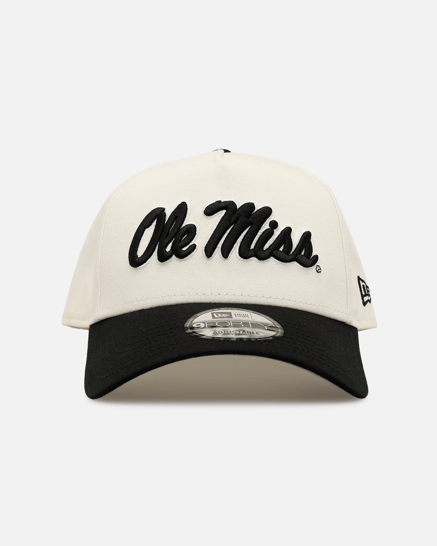 New Era Ole Miss Rebels Easy Chrome Black 9FORTY A - Frame Snapback Chrome/Black