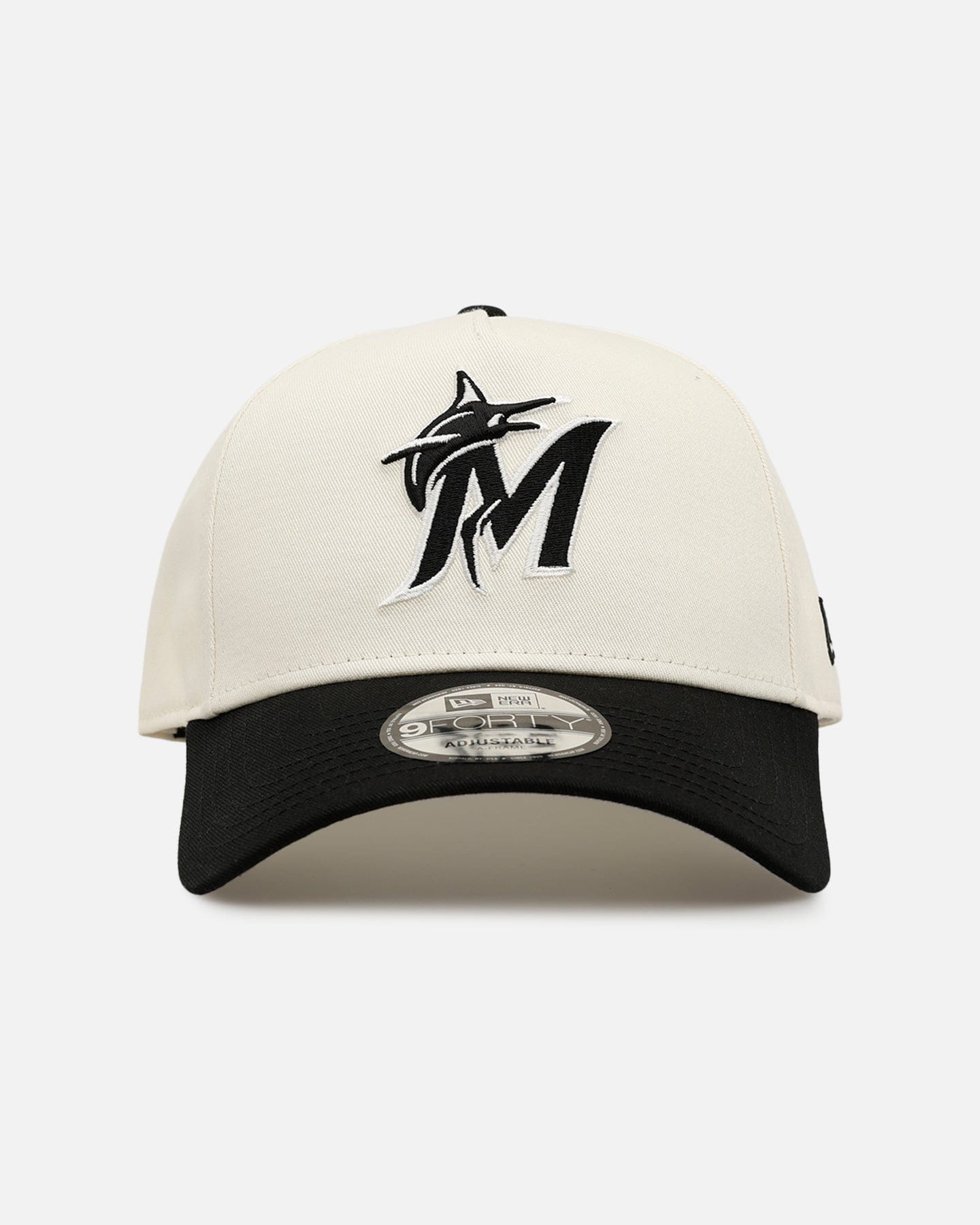 New Era Miami Marlins Easy Chrome Black 9FORTY A - Frame Snapback Chrome/Black