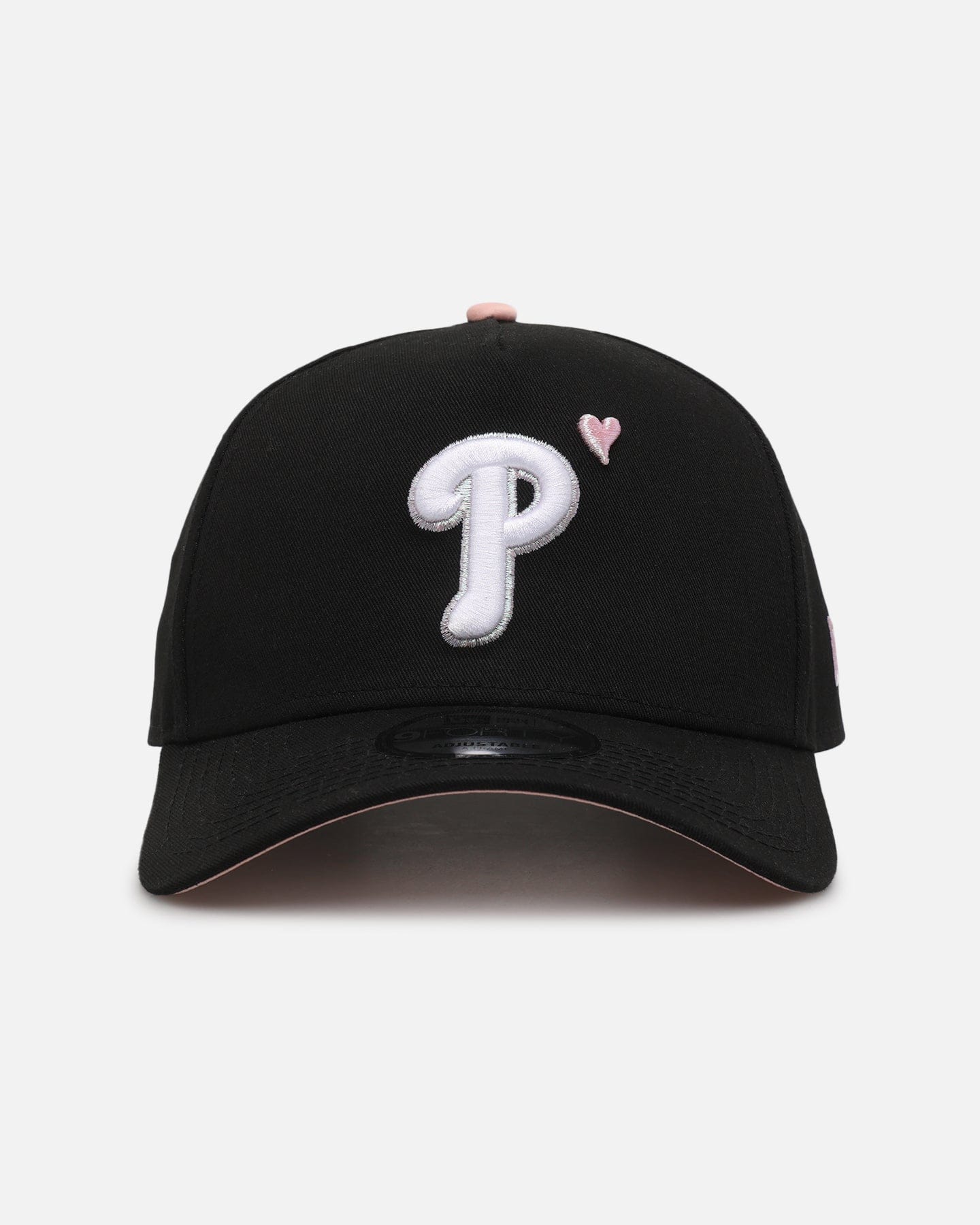 New Era Philadelphia Phillies Pink Satin Hearts 2.0 9FORTY A - Frame Snapback Black/Pink