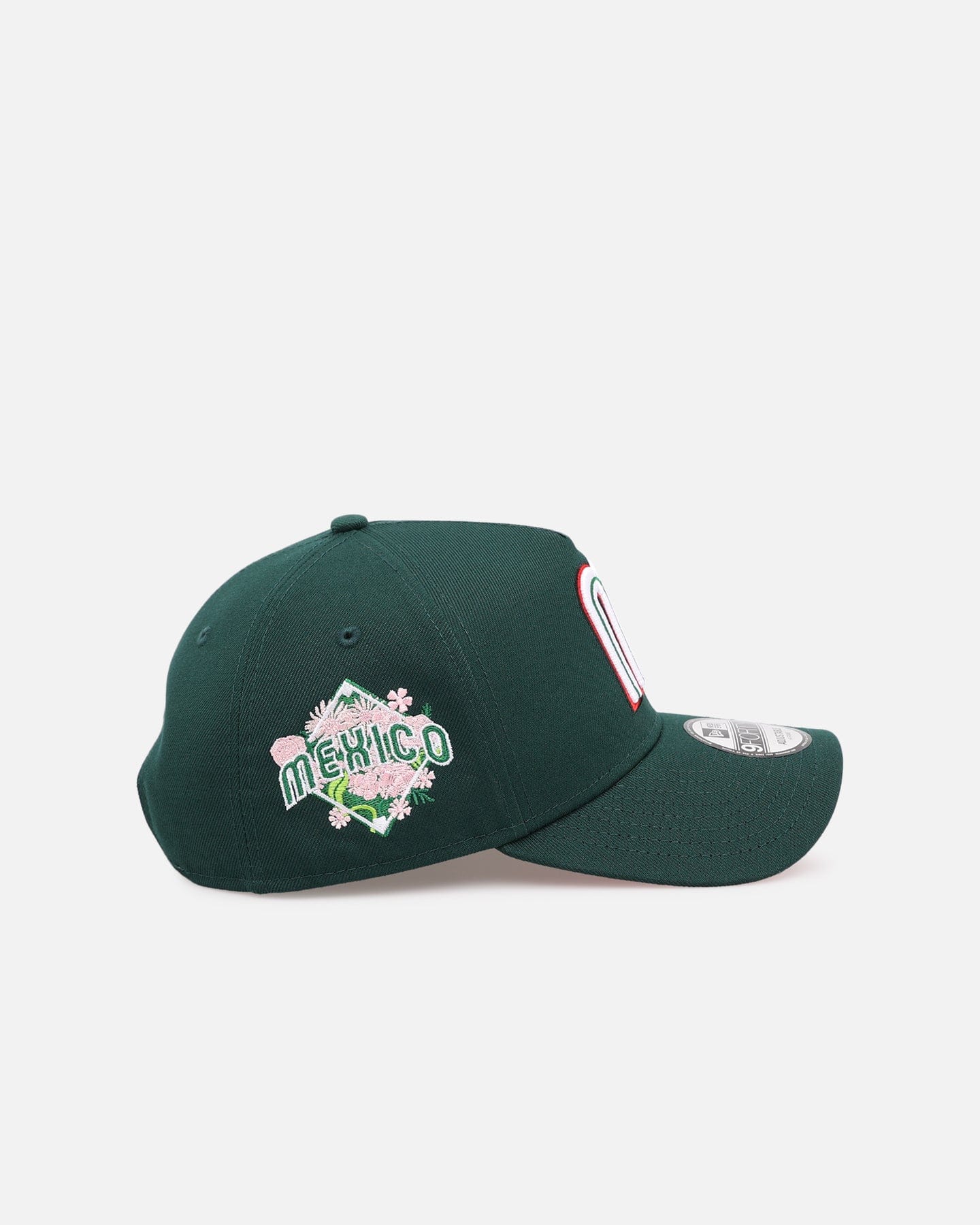 New Era Mexico National Baseball Team Floral Side Patch 9FORTY A - Frame Snapback Official Team Color