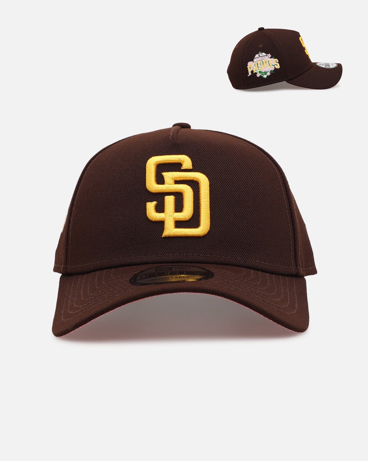 New Era San Diego Padres Floral Side Patch 9FORTY A - Frame Snapback Official Team Color