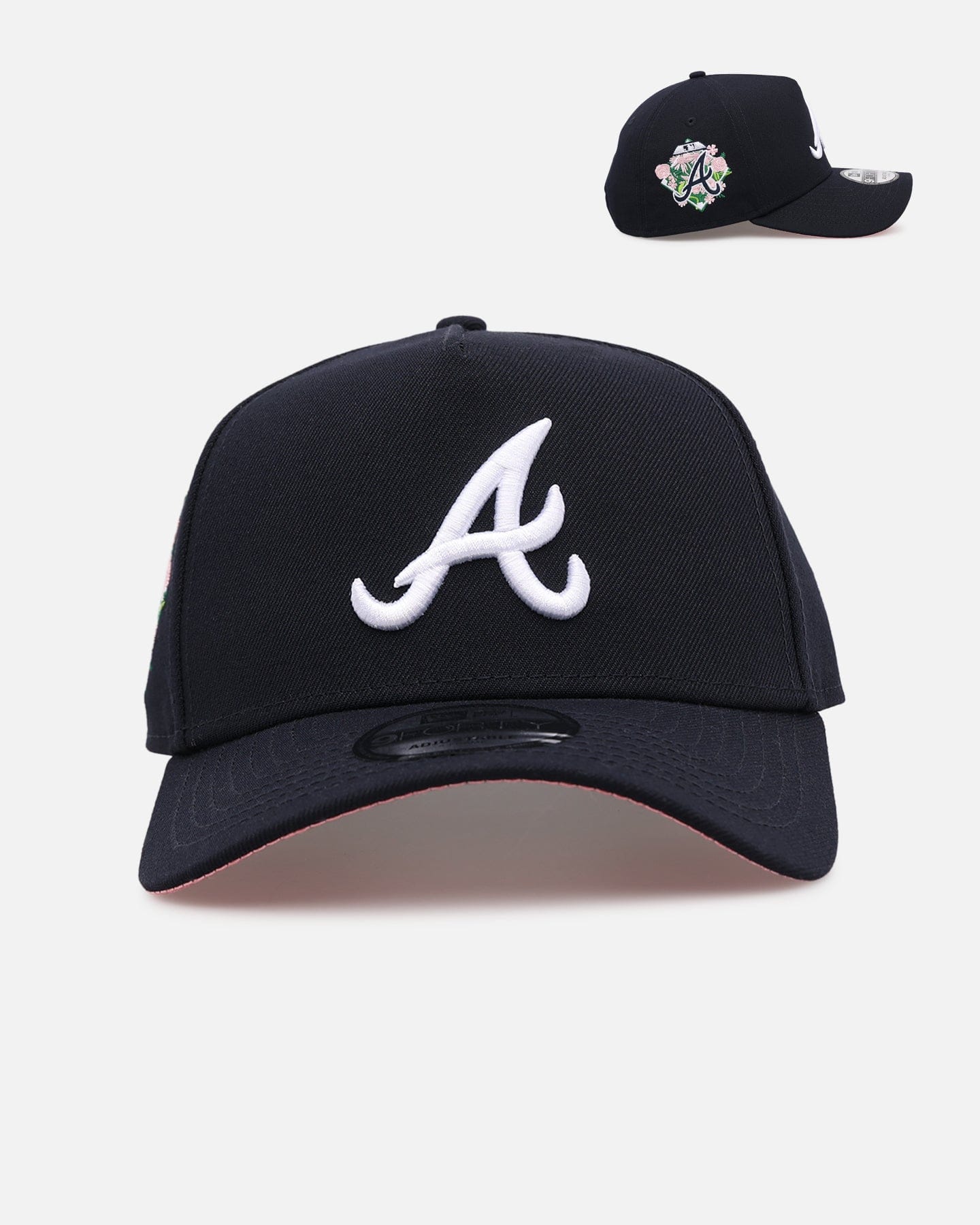 New Era Atlanta Braves Floral Side Patch 9FORTY A - Frame Snapback Official Team Color