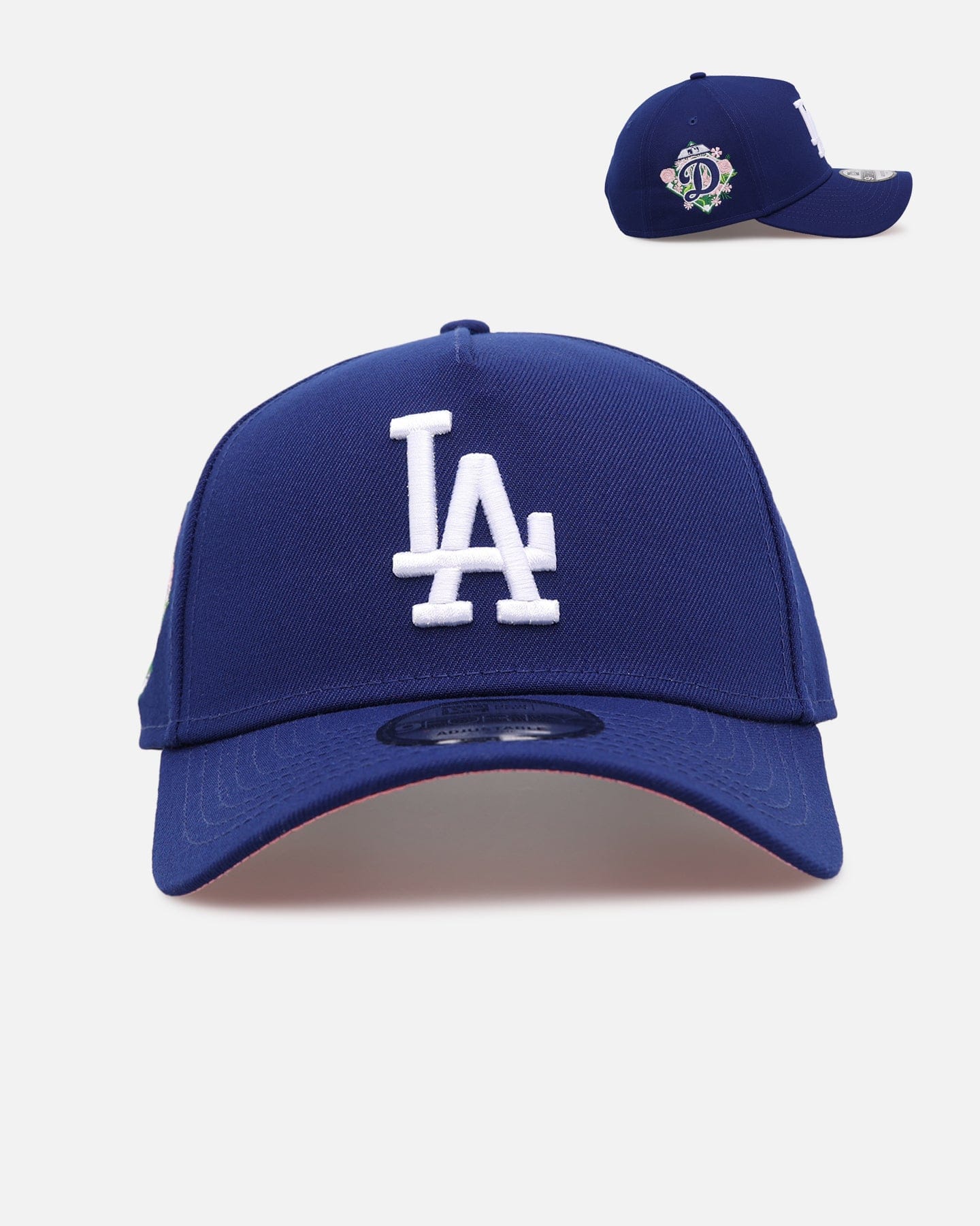 New Era Los Angeles Dodgers Floral Side Patch 9FORTY A - Frame Snapback Official Team Color