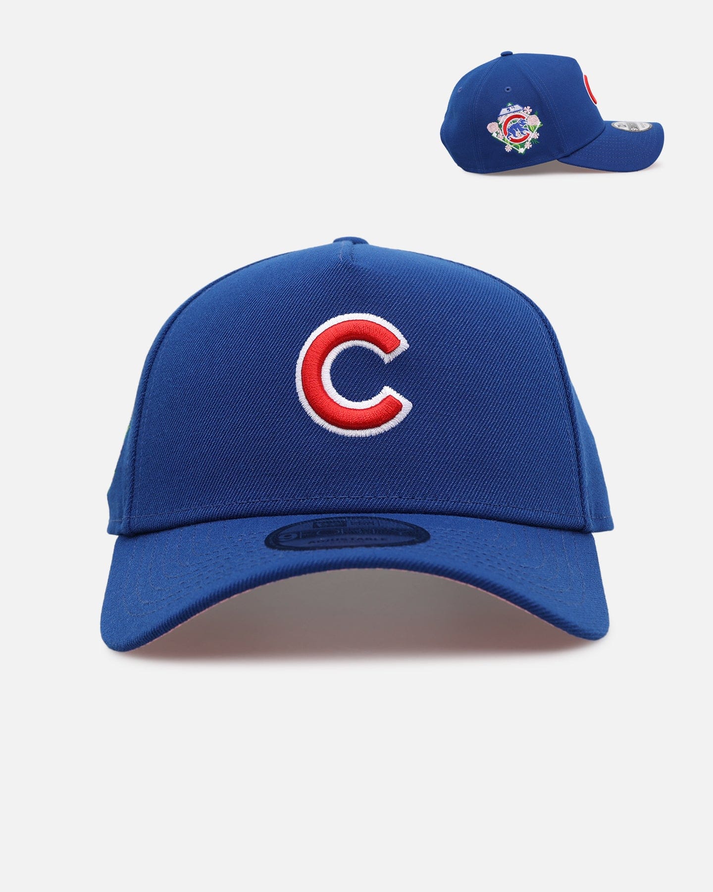 New Era Chicago Cubs Floral Side Patch 9FORTY A - Frame Snapback Official Team Color