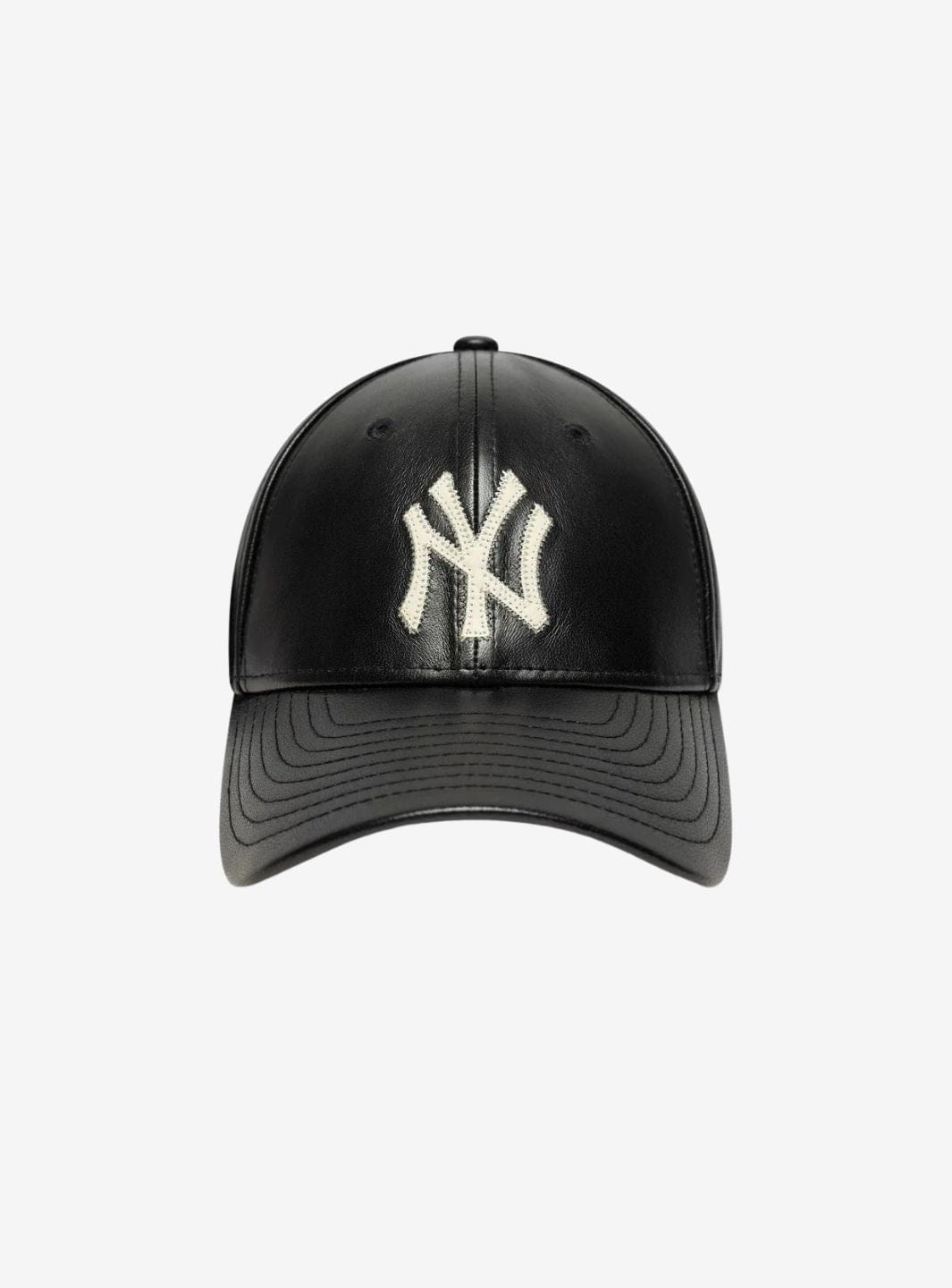 New Era New York Yankees Black IMG Leather 9FORTY Adjustable Cap