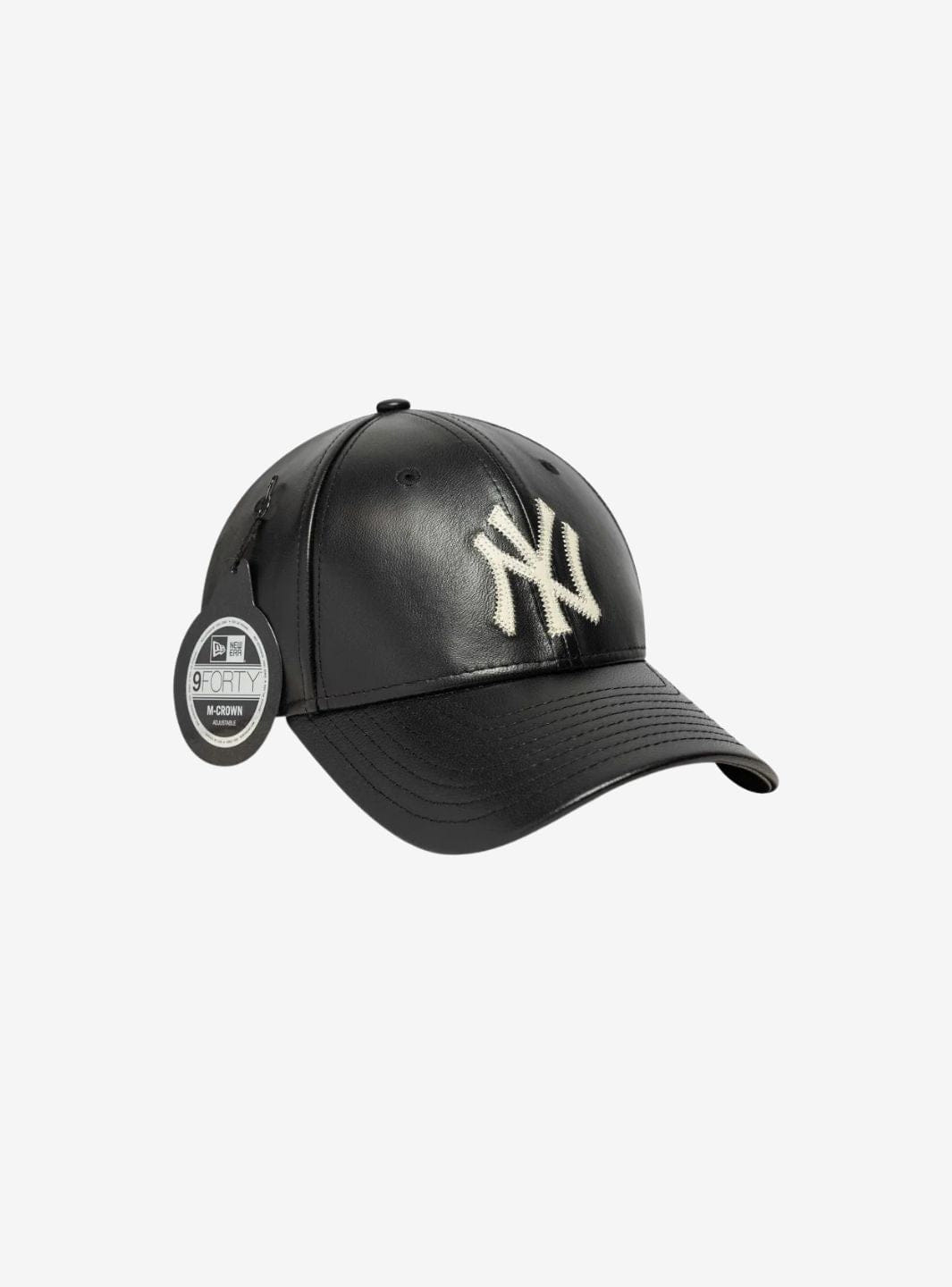 New Era New York Yankees Black IMG Leather 9FORTY Adjustable Cap