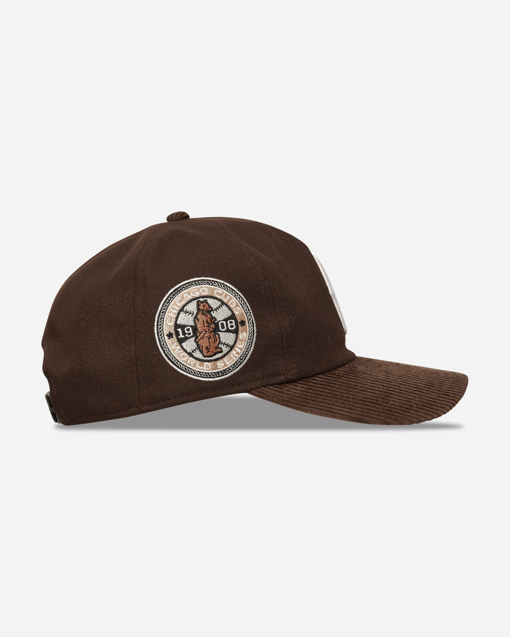 New Era Chicago Cubs MLB Cooperstown Cord 19TWENTY Adjustable Cap Dark Brown