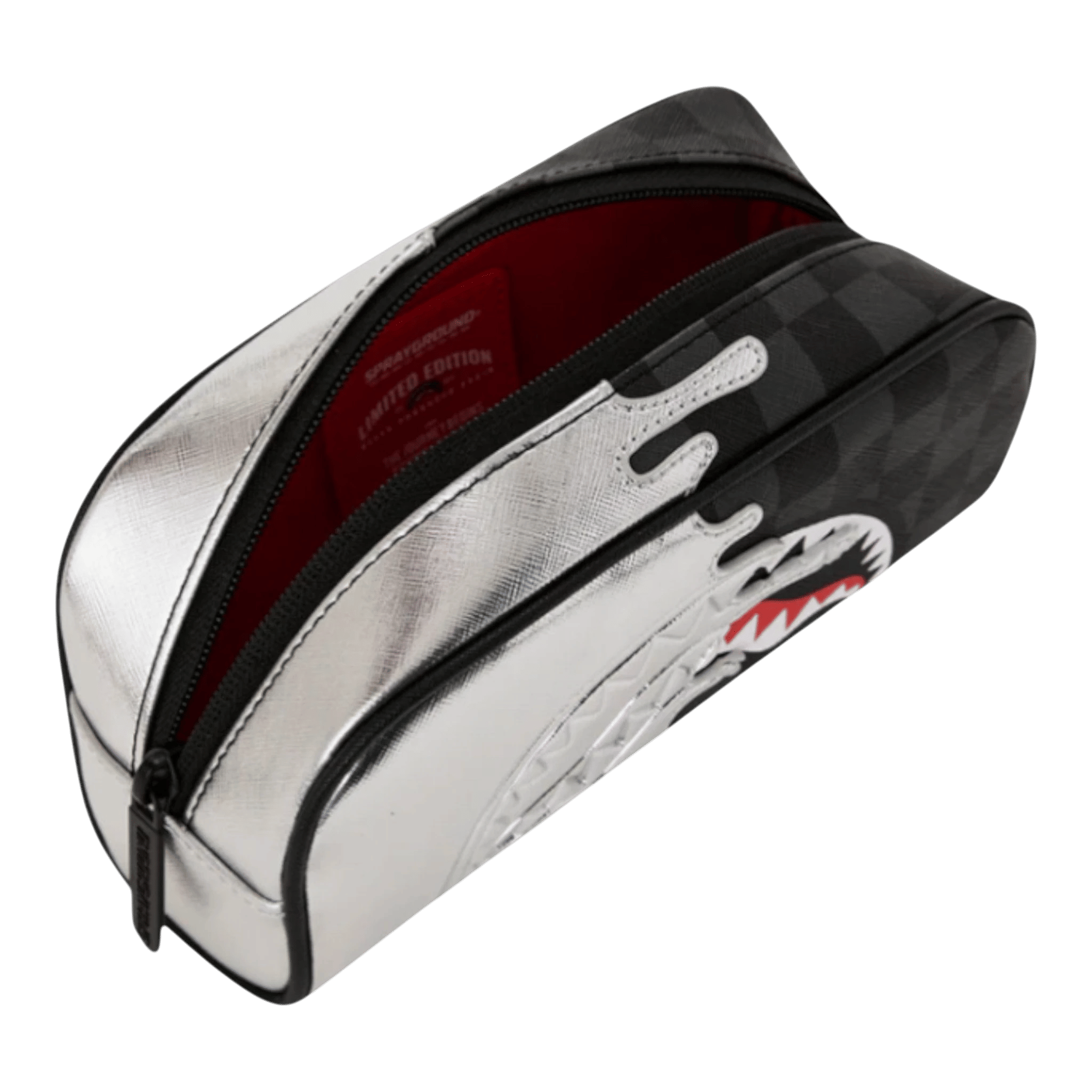 Sprayground Silver Side Drip Pouch