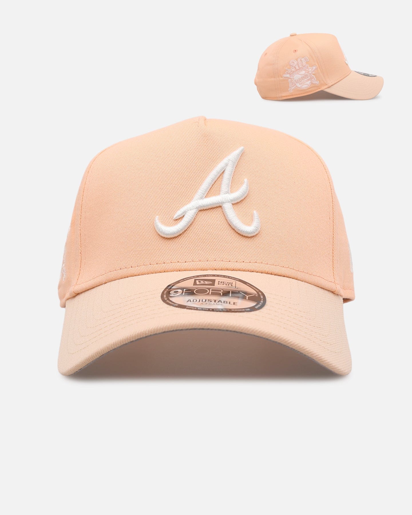 New Era Atlanta Braves Peaches 9FORTY A - Frame Snapback Peach