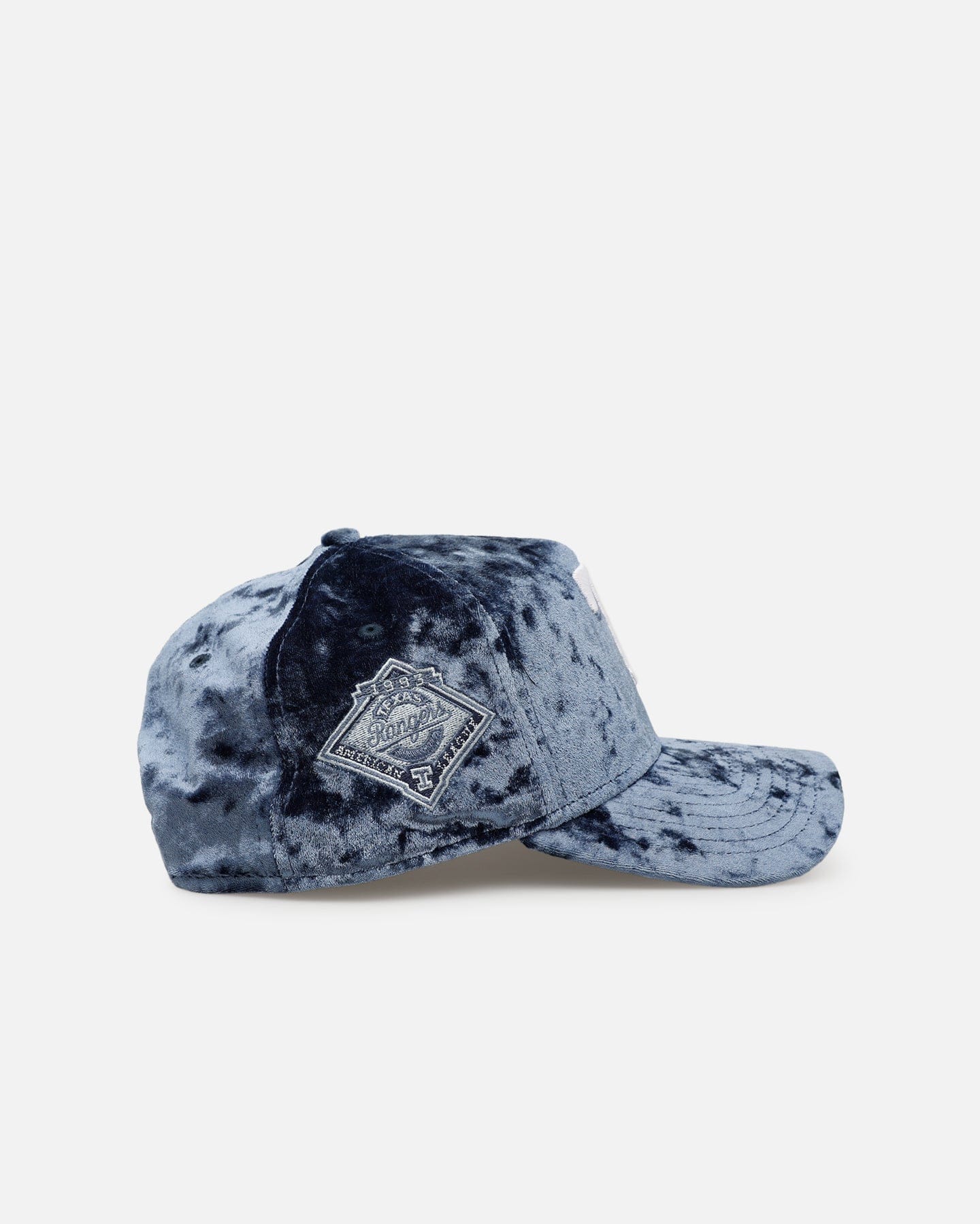 New Era Texas Rangers Crushed Blue Velvet 9FORTY A - Frame Snapback Blue