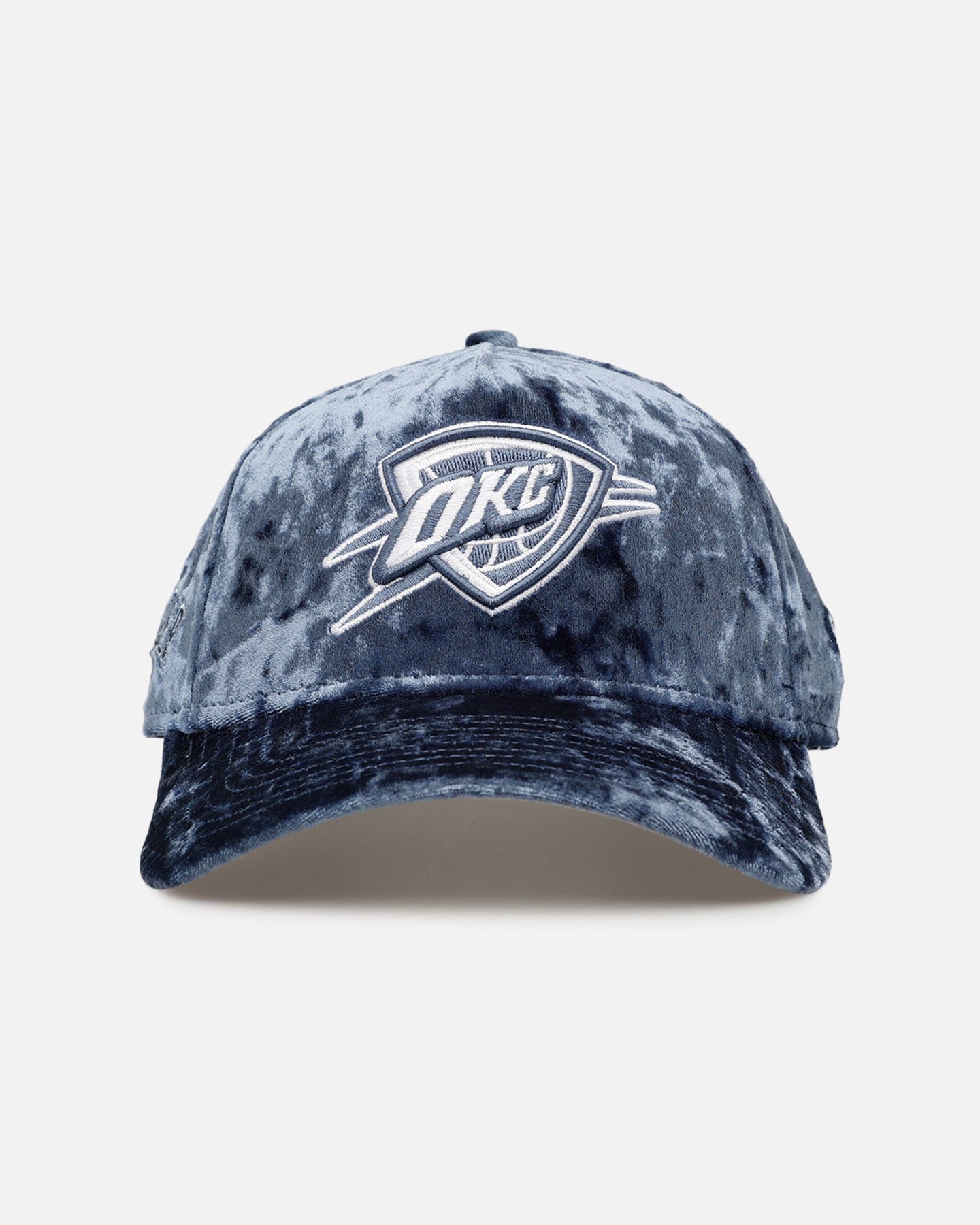 New Era Oklahoma City Thunder Crushed Blue Velvet 9FORTY A - Frame Snapback Blue