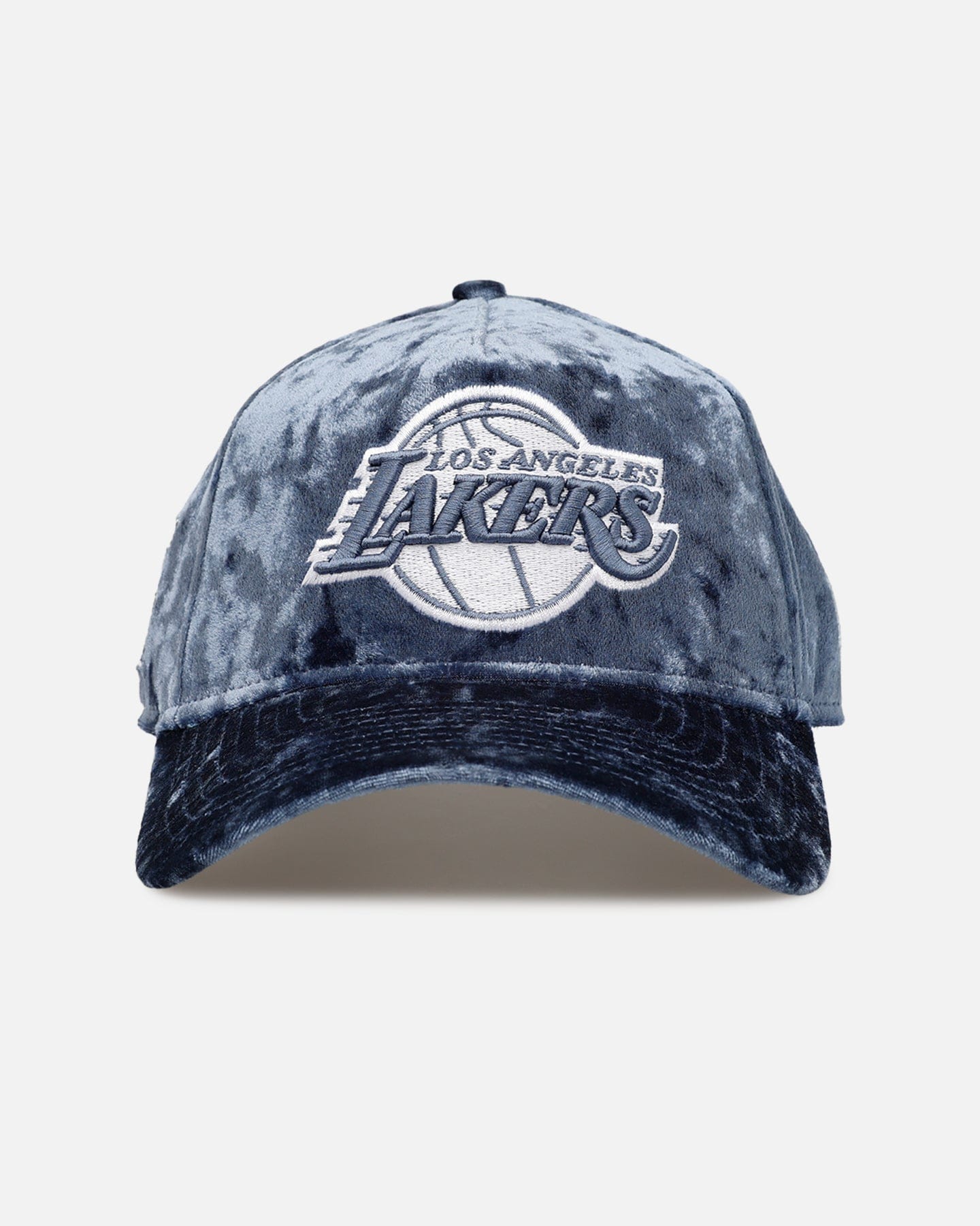 New Era Los Angeles Lakers Crushed Blue Velvet 9FORTY A - Frame Snapback Blue