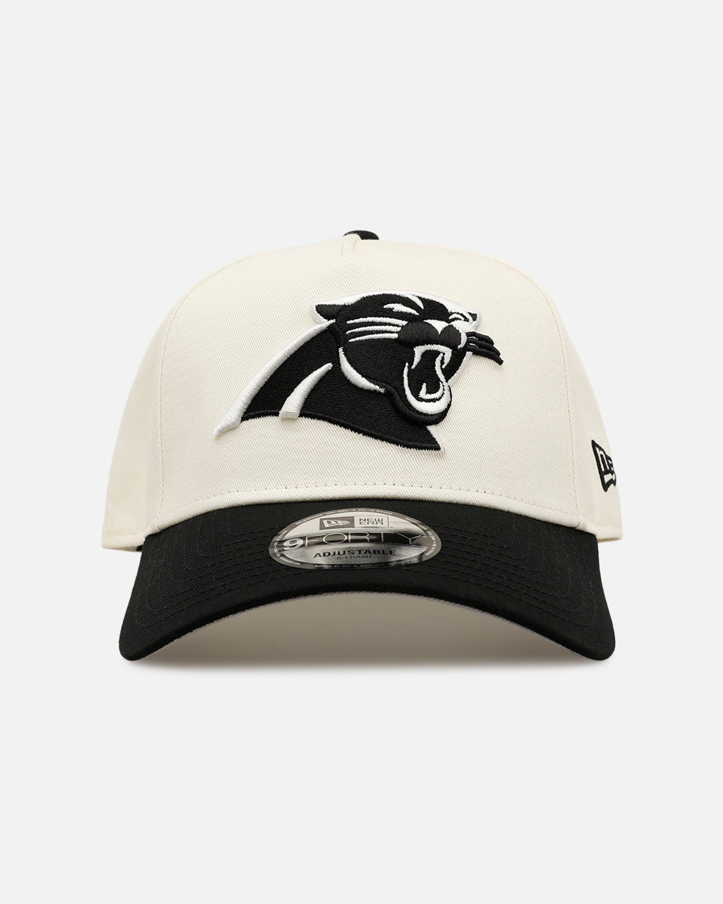 New Era Carolina Panthers Easy Chrome Black 9FORTY A - Frame Snapback Chrome/Black