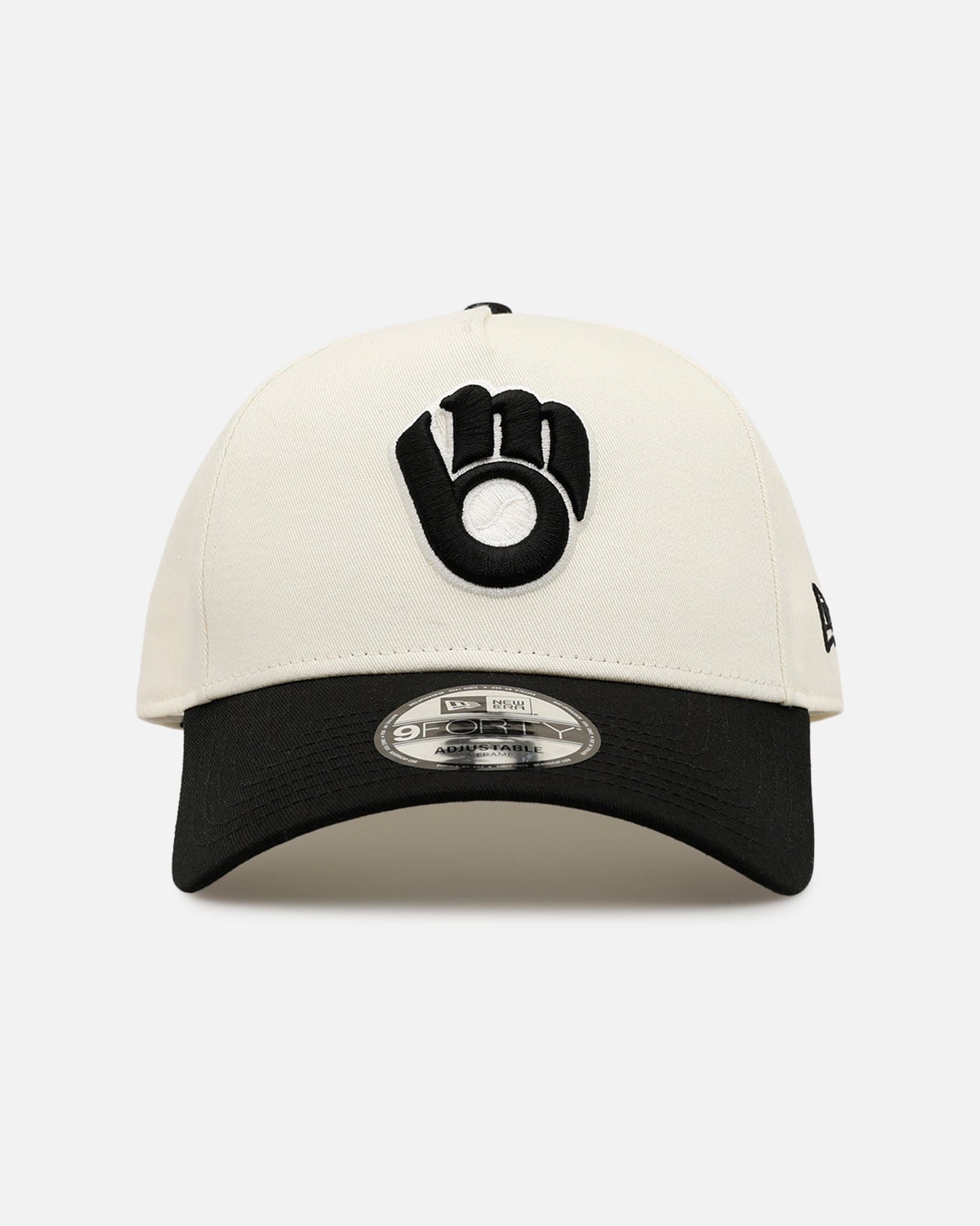 New Era Milwaukee Brewers Easy Chrome Black 9FORTY A - Frame Snapback Chrome/Black