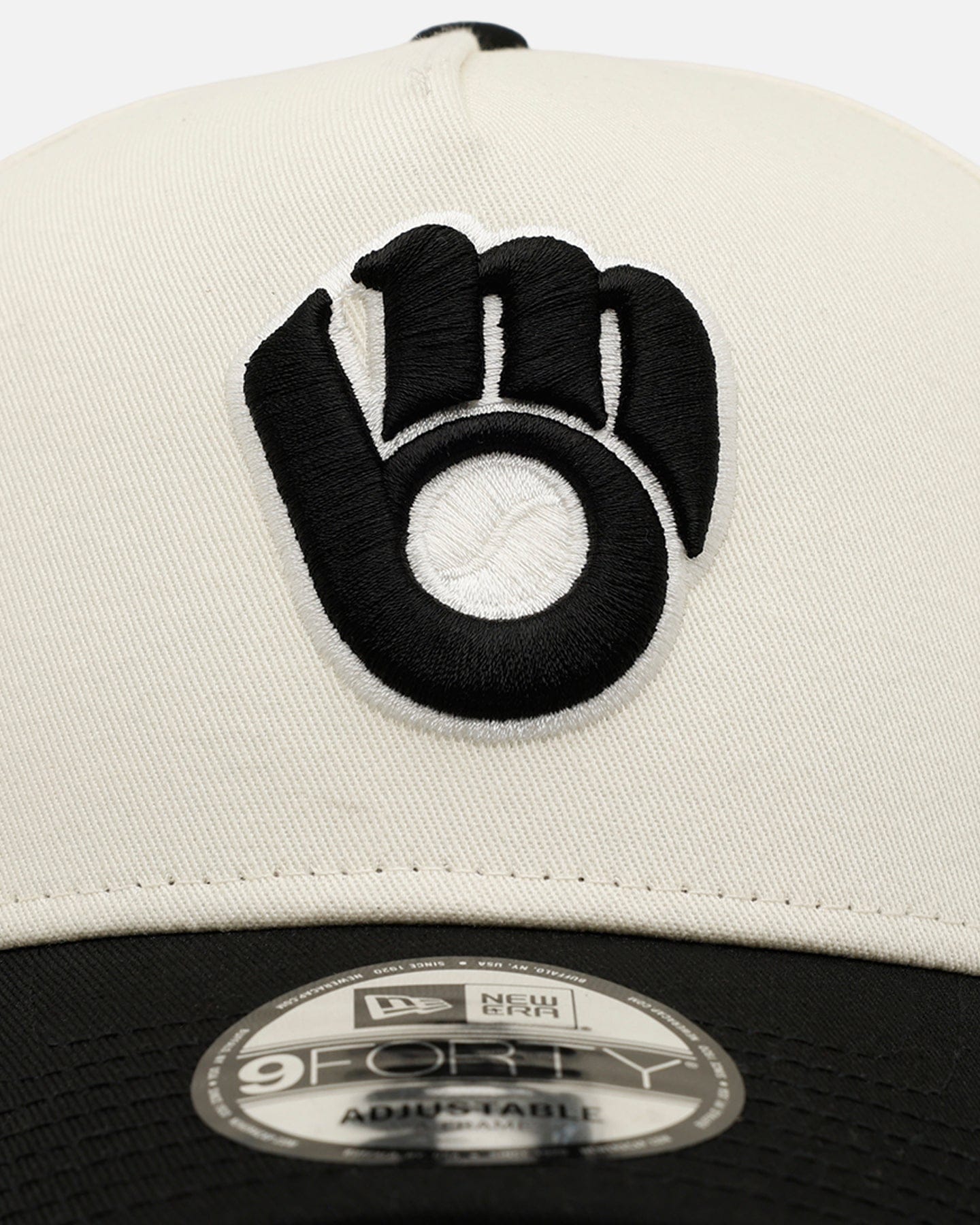 New Era Milwaukee Brewers Easy Chrome Black 9FORTY A - Frame Snapback Chrome/Black