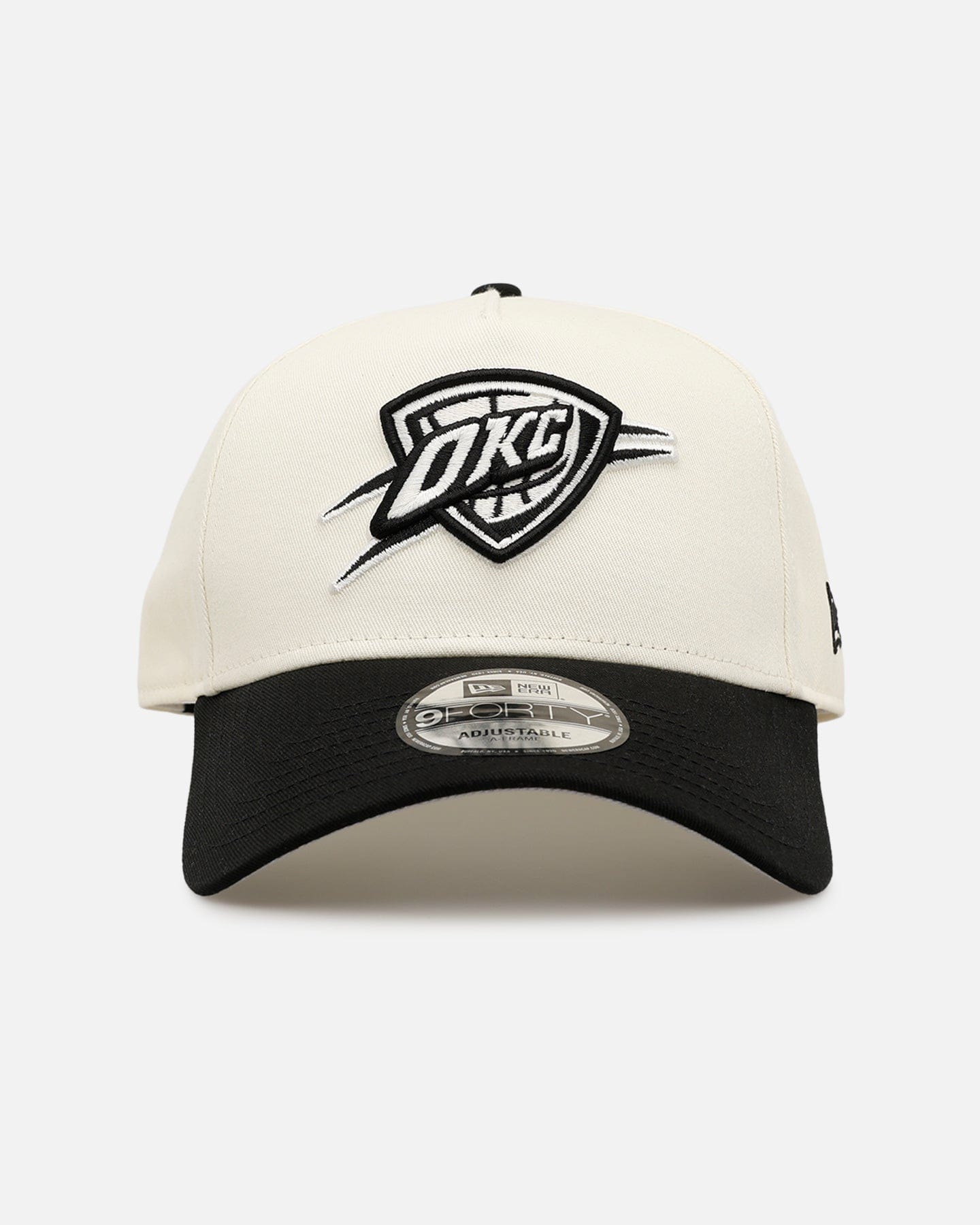 New Era Oklahoma City Thunder Easy Chrome Black 9FORTY A - Frame Snapback Chrome/Black