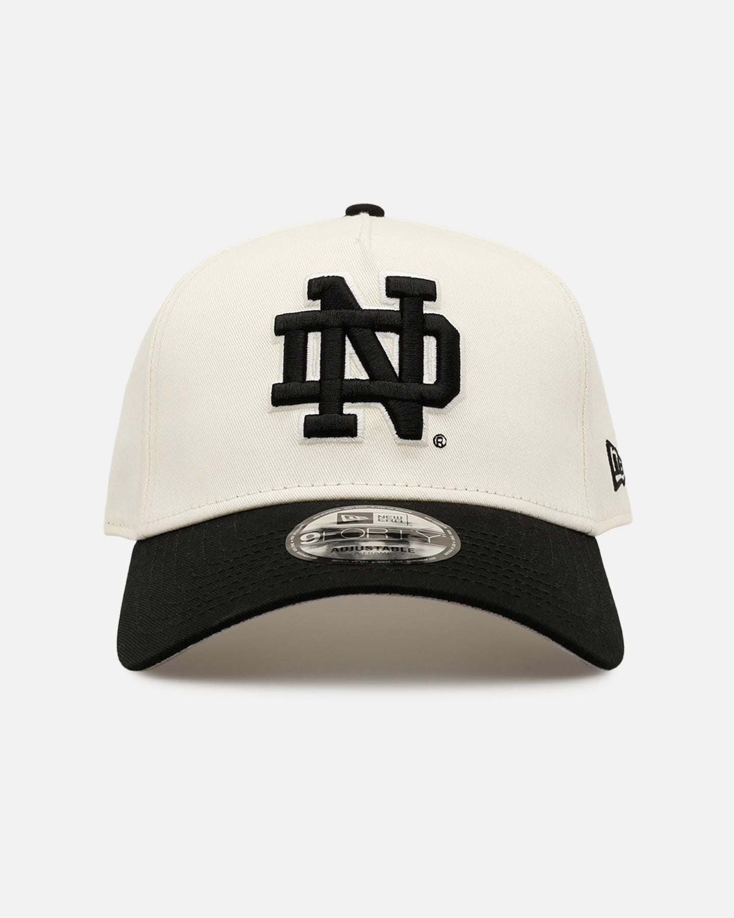 New Era Notre Dame Fighting Irish Easy Chrome Black 9FORTY A - Frame Snapback Chrome/Black