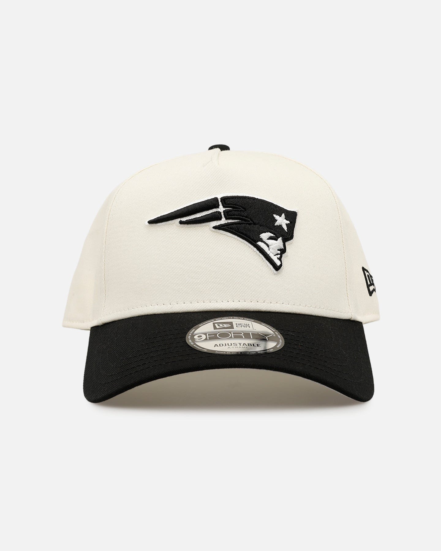 New Era New England Patriots Easy Chrome Black 9FORTY A - Frame Snapback Chrome/Black