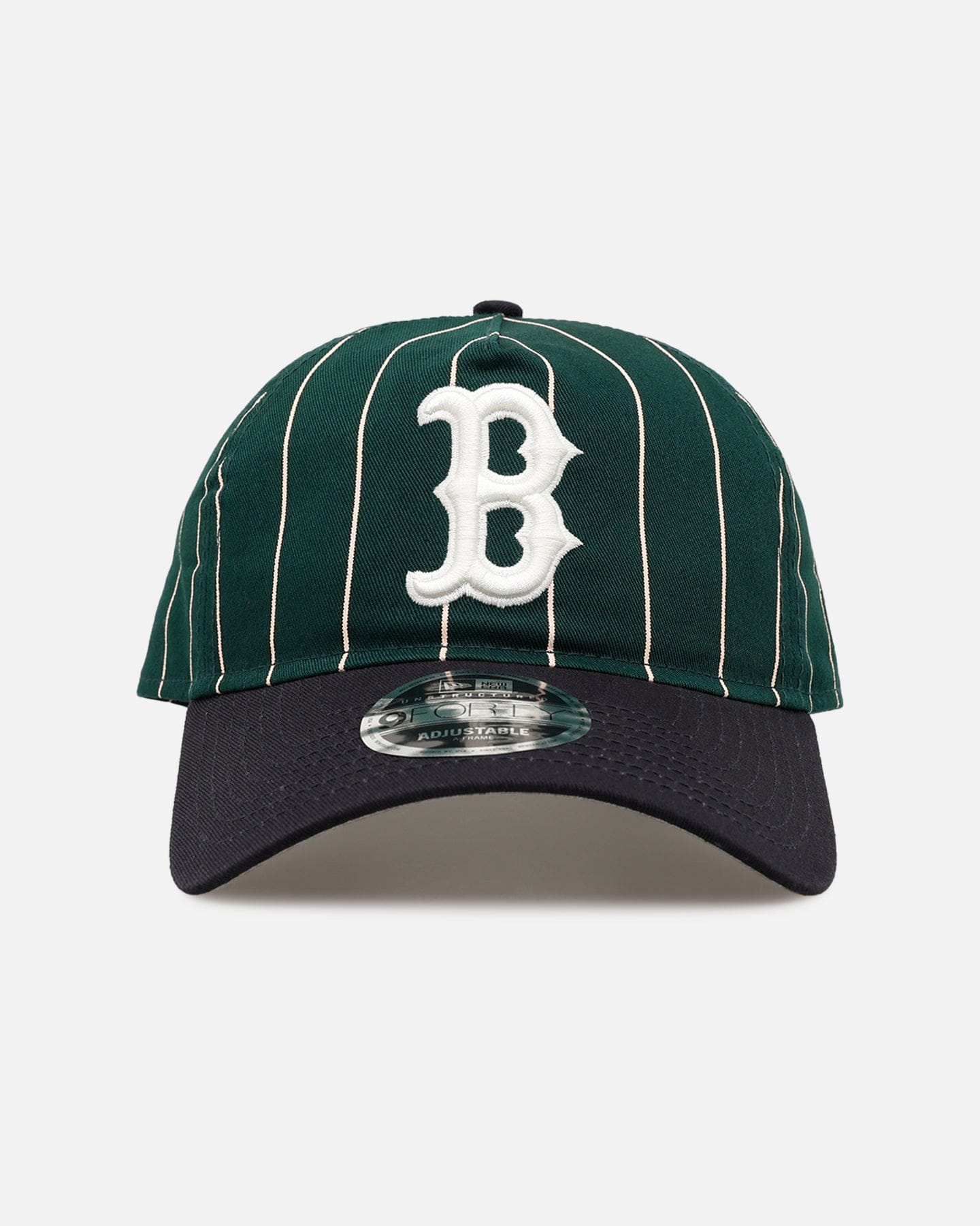New Era Boston Red Sox Pinstripe 9FORTY A - Frame Snapback Dark Green