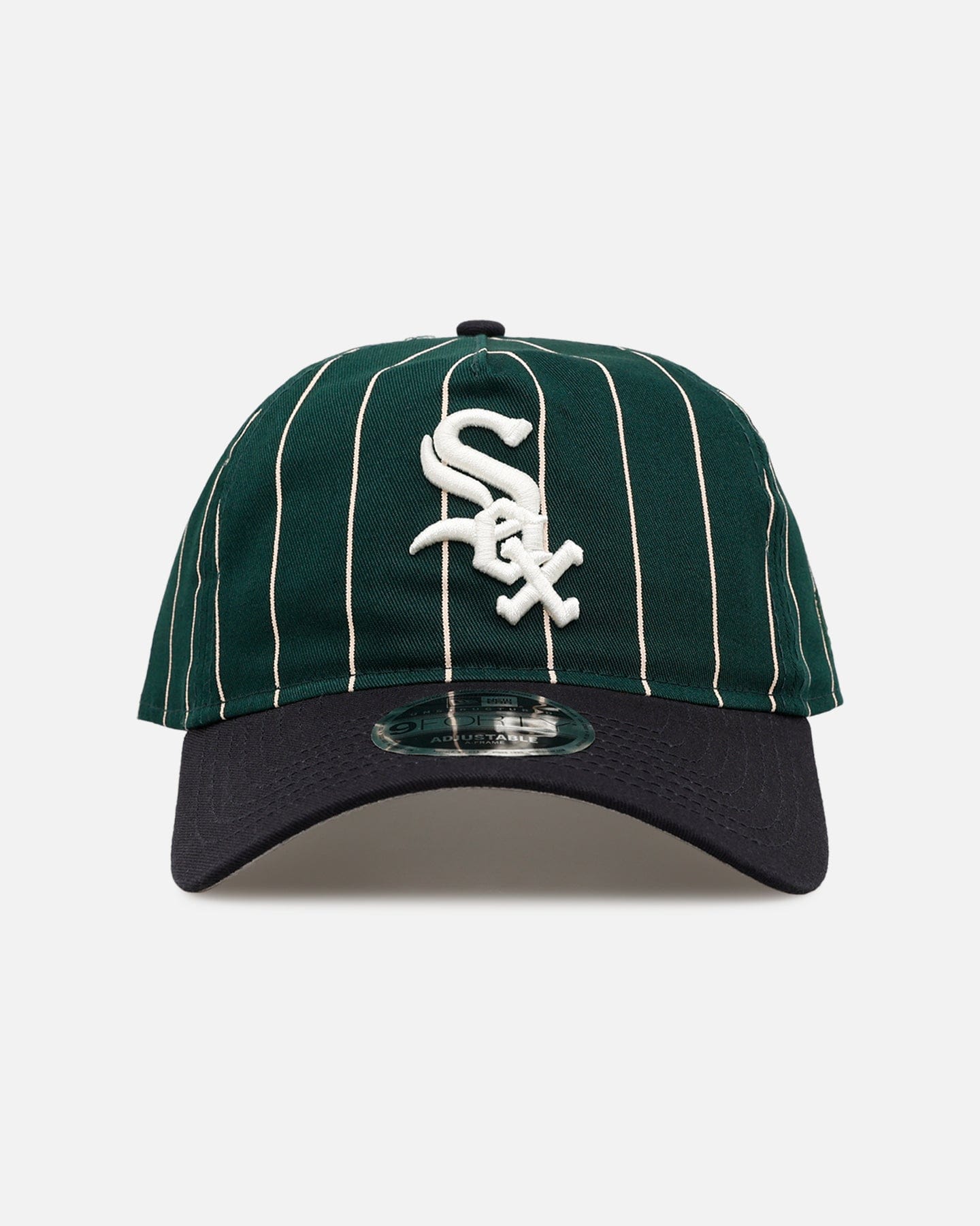New Era Chicago White Sox Pinstripe 9FORTY A - Frame Snapback Dark Green