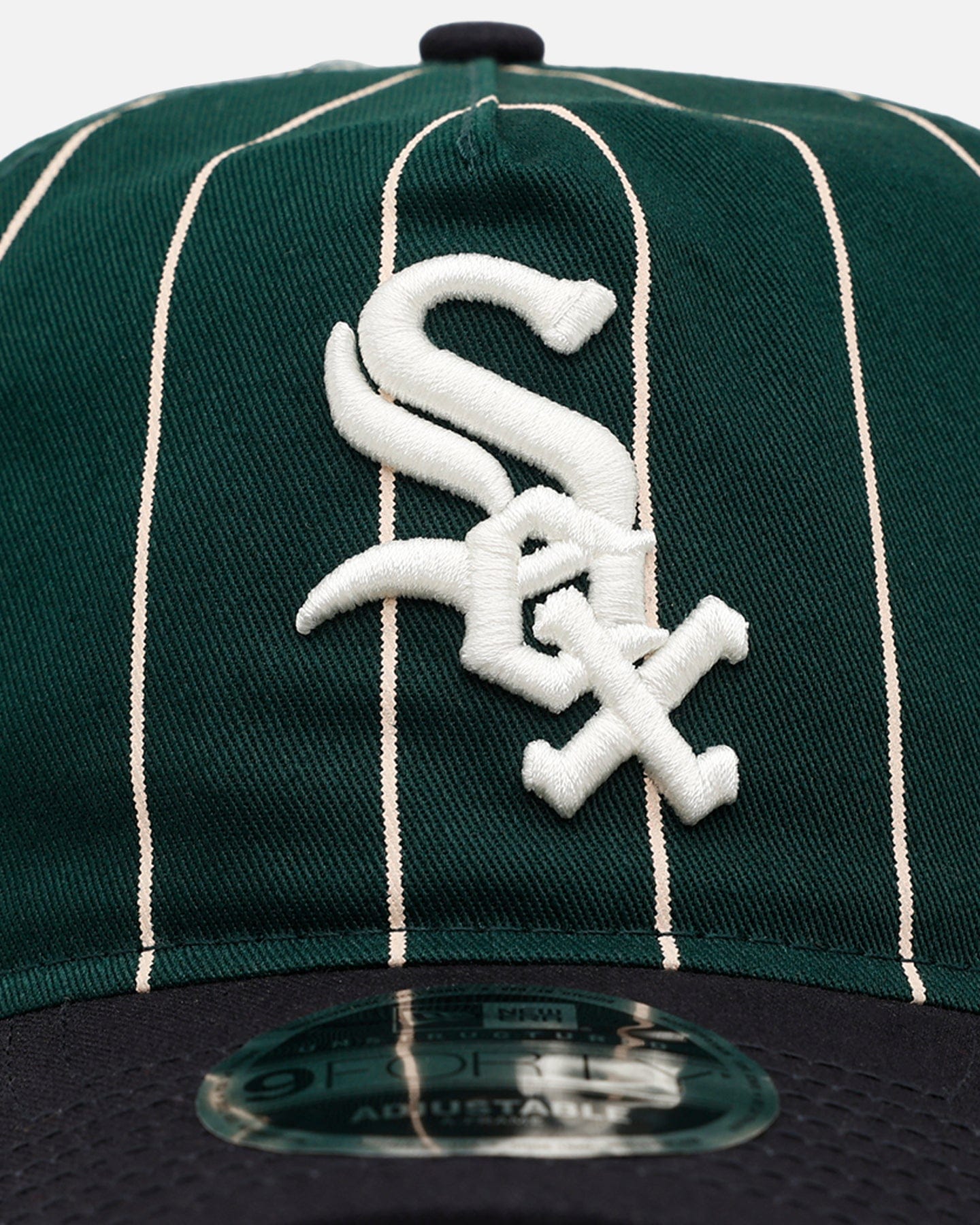 New Era Chicago White Sox Pinstripe 9FORTY A - Frame Snapback Dark Green