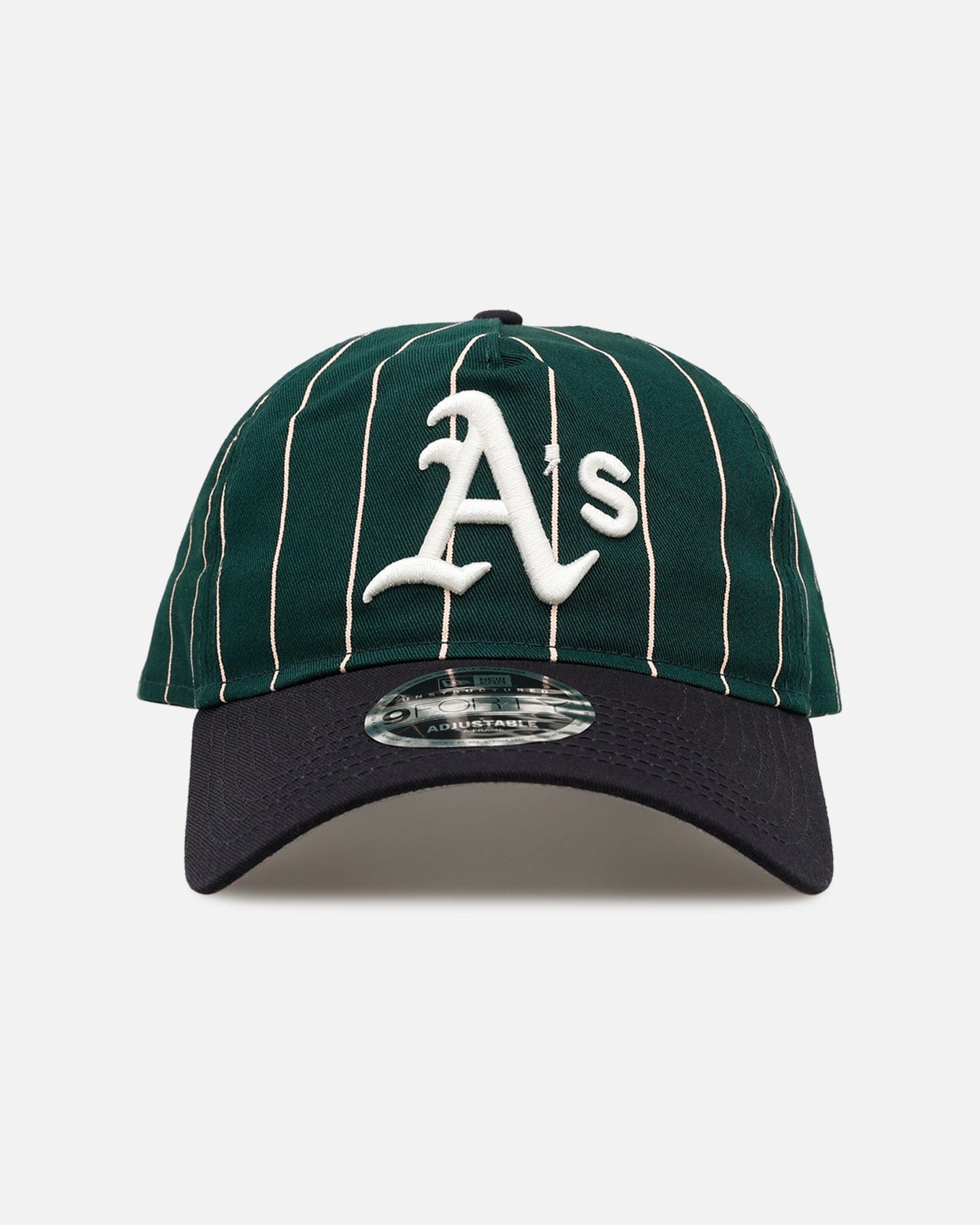 New Era Oakland Athletics Pinstripe 9FORTY A - Frame Snapback Dark Green