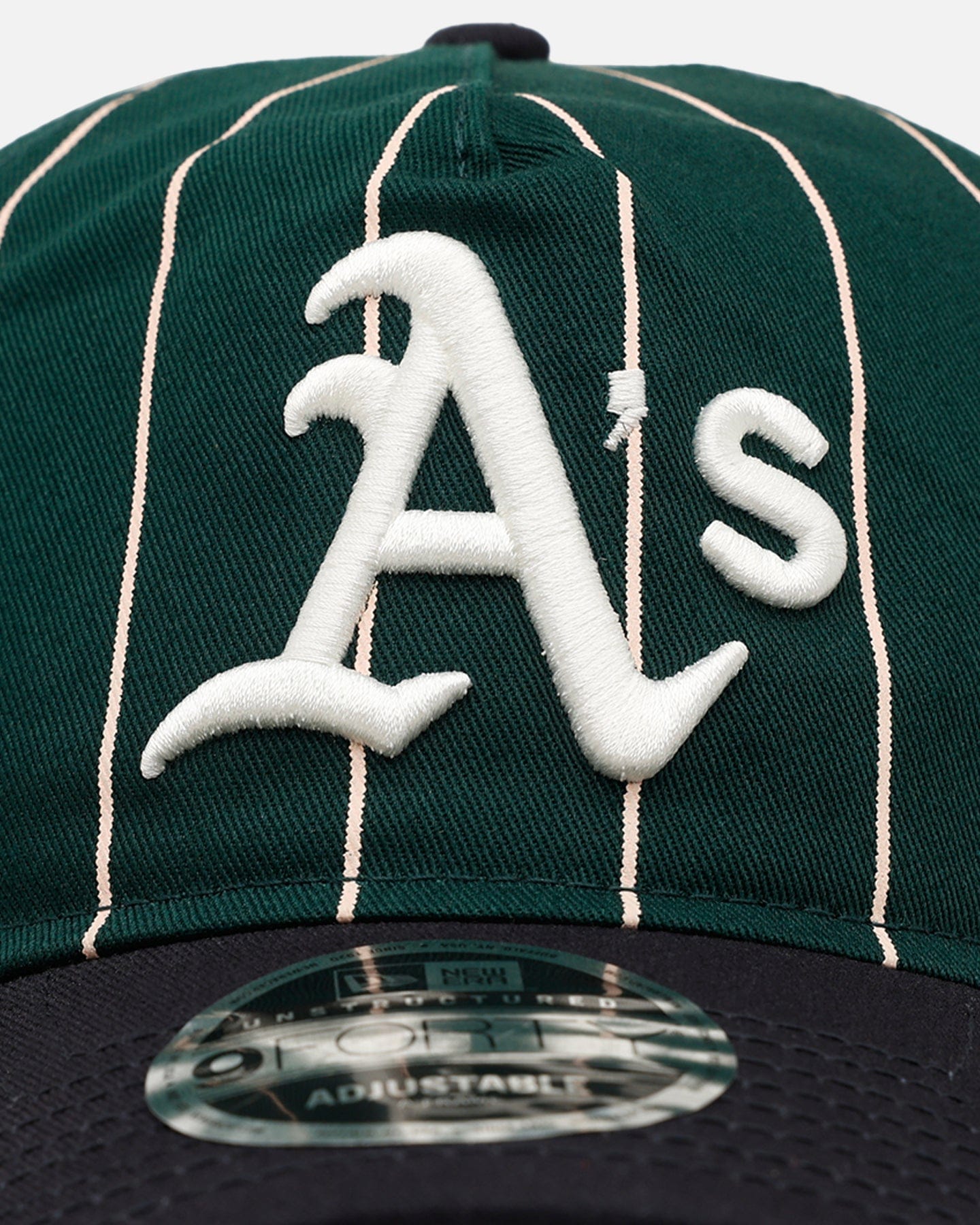 New Era Oakland Athletics Pinstripe 9FORTY A - Frame Snapback Dark Green