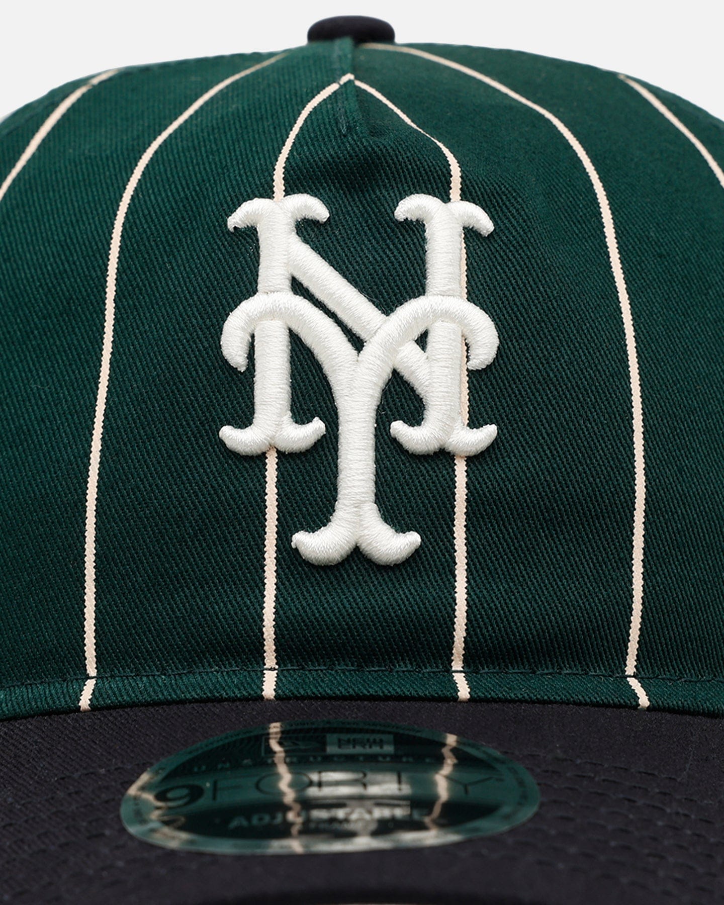 New Era New York Mets Pinstripe 9FORTY A - Frame Snapback Dark Green