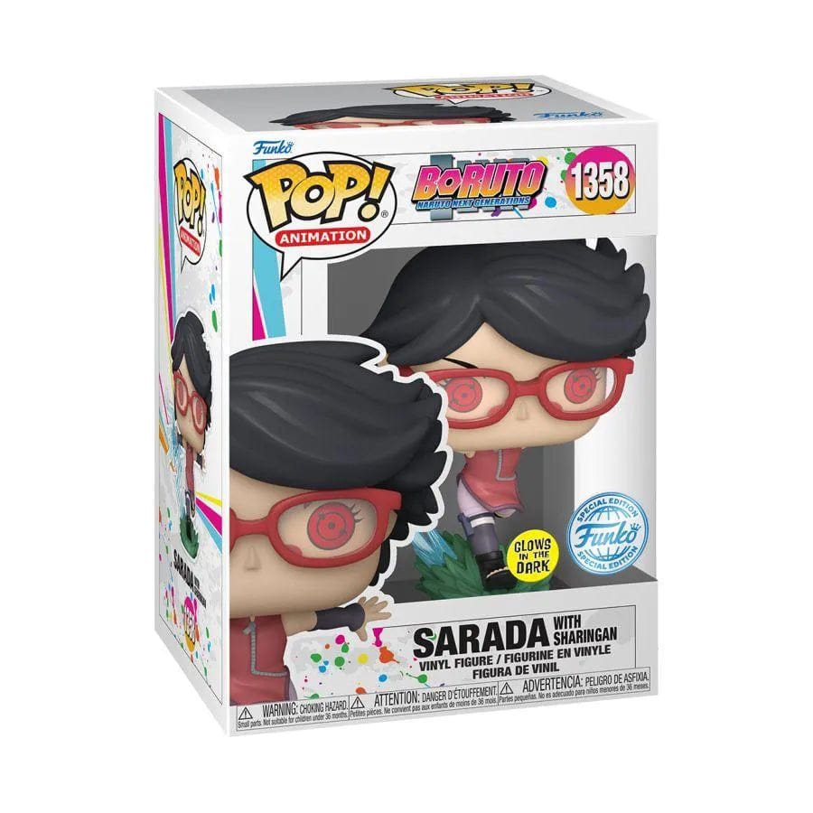 Funko Boruto: Naruto Next Generations - Sarada with Sharingan Glow US Exclusive Pop! Vinyl [RS]